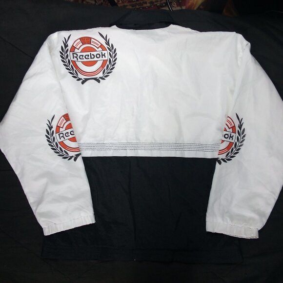 Reebok × Vintage Vintage 80s Reebok Crest Logo Windbreaker Jacke Size US L / EU 52-54 / 3 - 5 Thumbnail