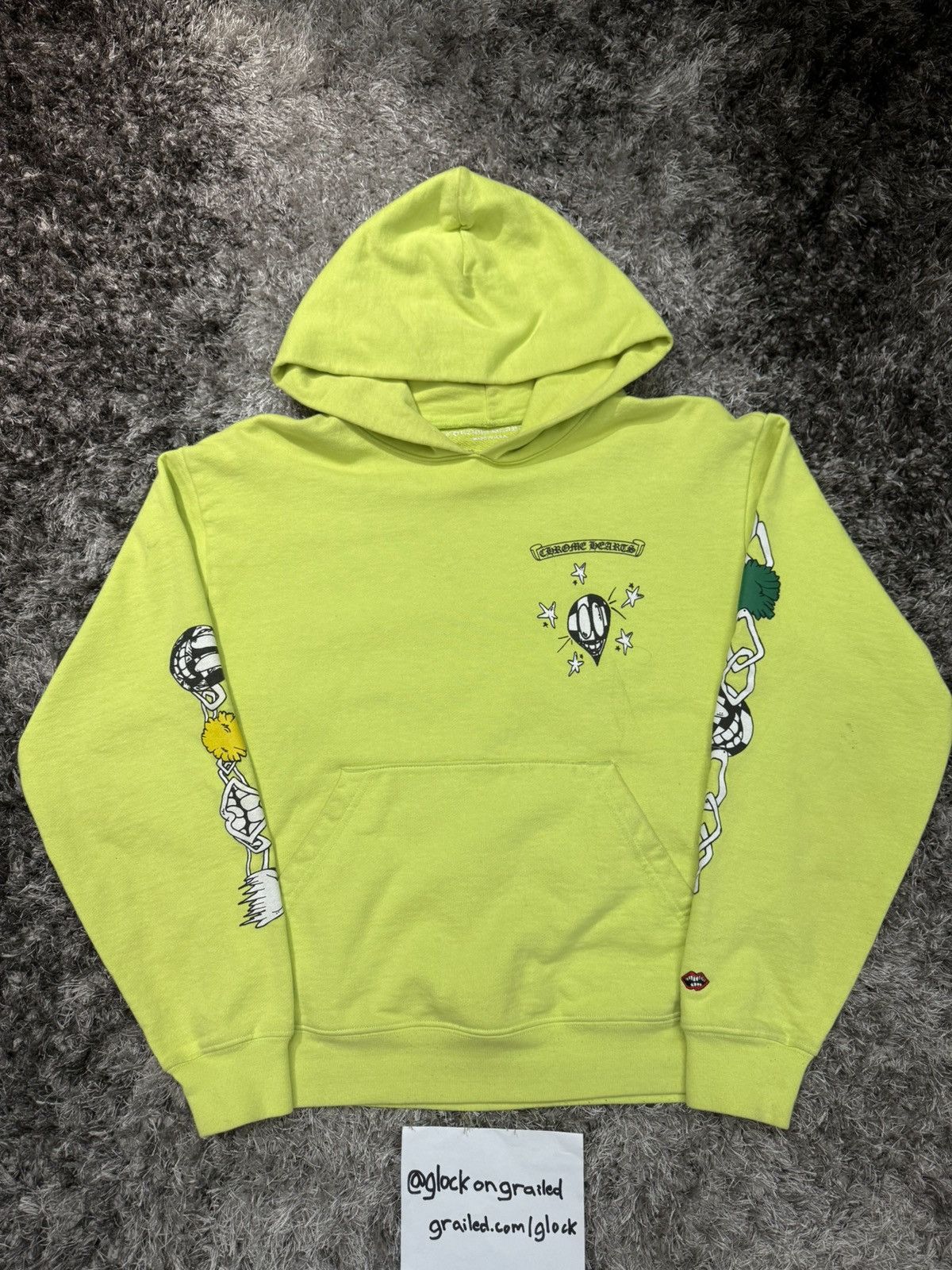 Chrome Hearts Chrome Hearts Matty Boy Link Lime Green Hoodie Size Small Size US S / EU 44-46 / 1 - 3 Thumbnail