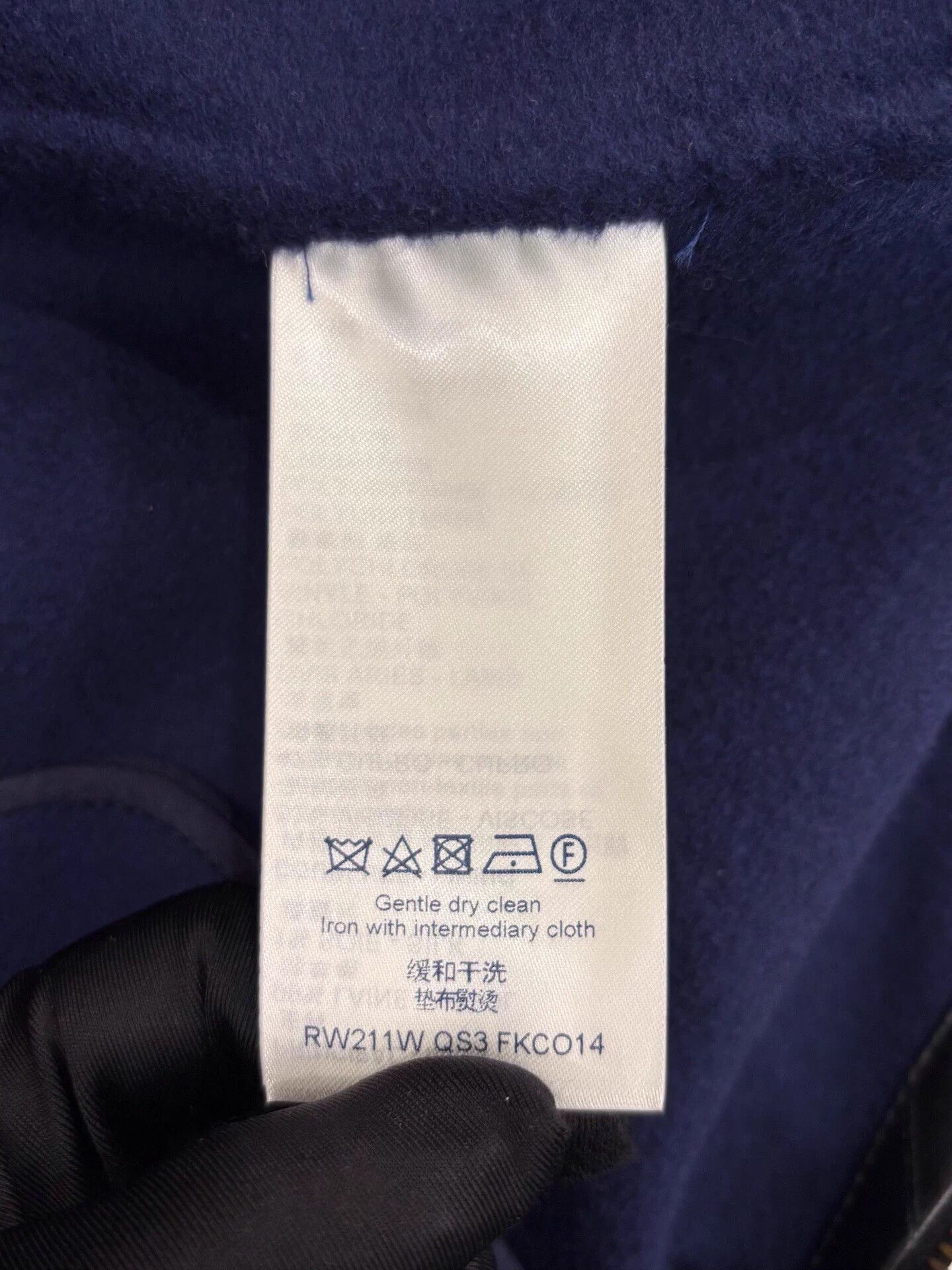 Louis Vuitton LV yellow monogram navy wool sleeveless vest 34 Size XS / US 0-2 / IT 36-38 - 7 Thumbnail