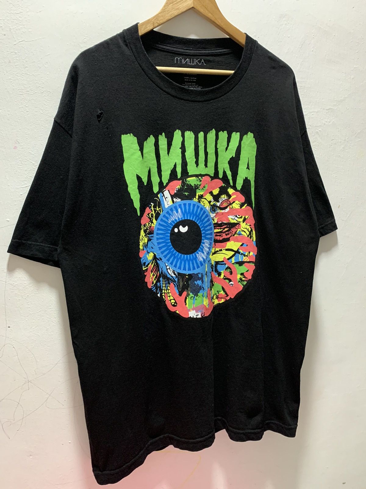 Mishka Mishka Eyes Nice Graphic Tee Shirt Distressed Size US XL / EU 56 / 4 - 4 Thumbnail