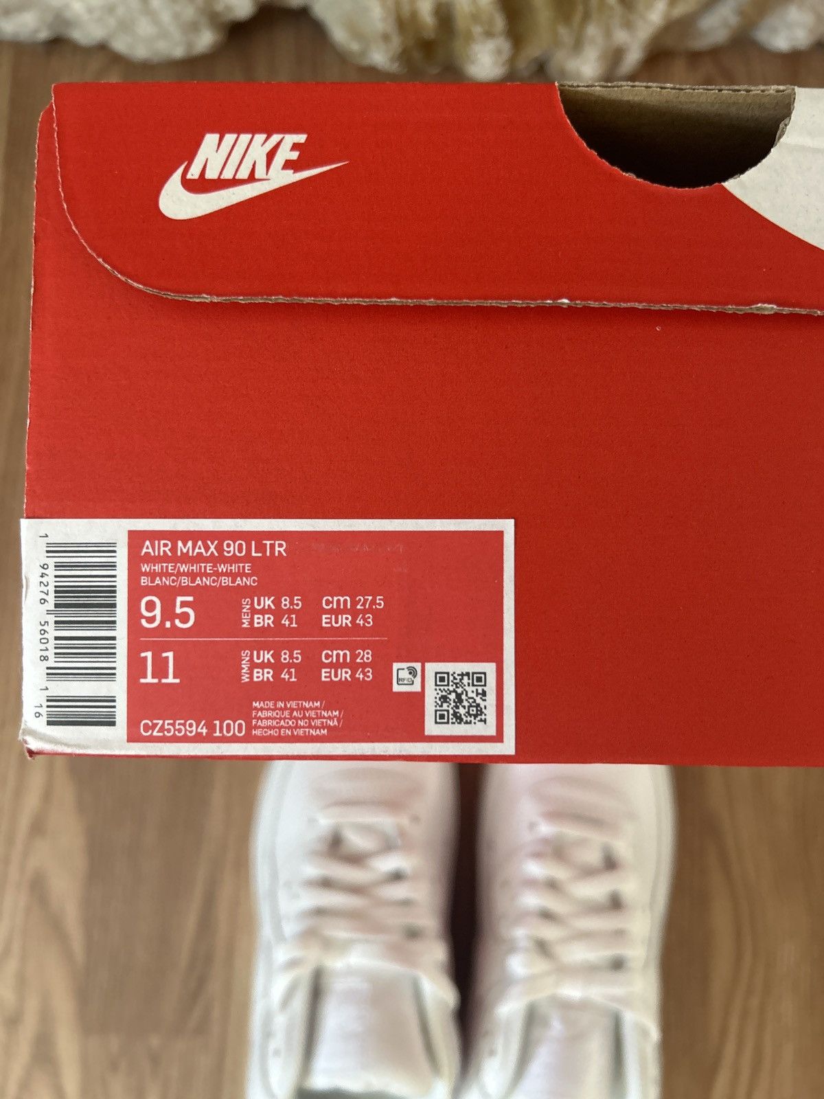 Nike Nike Air Max 90 LTR White Size US 9.5 / EU 42-43 - 8 Thumbnail
