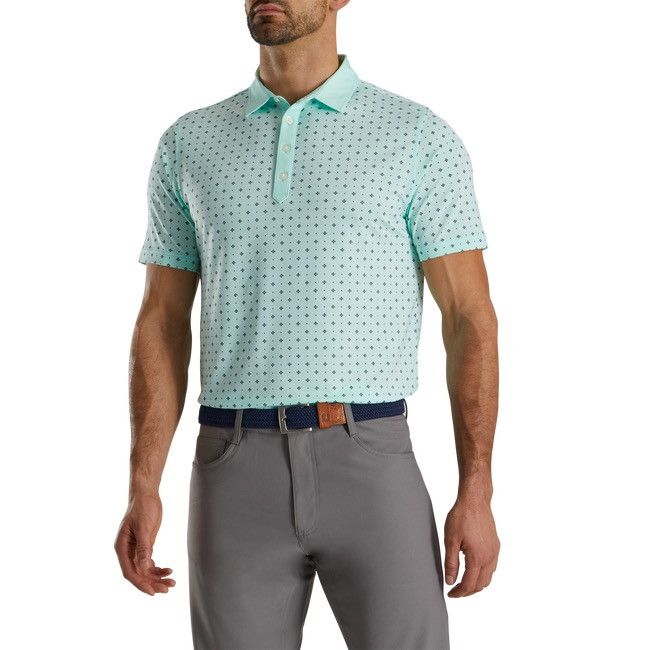 Footjoy FootJoy Athletic Fit Deco Print Self Collar Polo Shirt Size US M / EU 48-50 / 2 - 9 Thumbnail