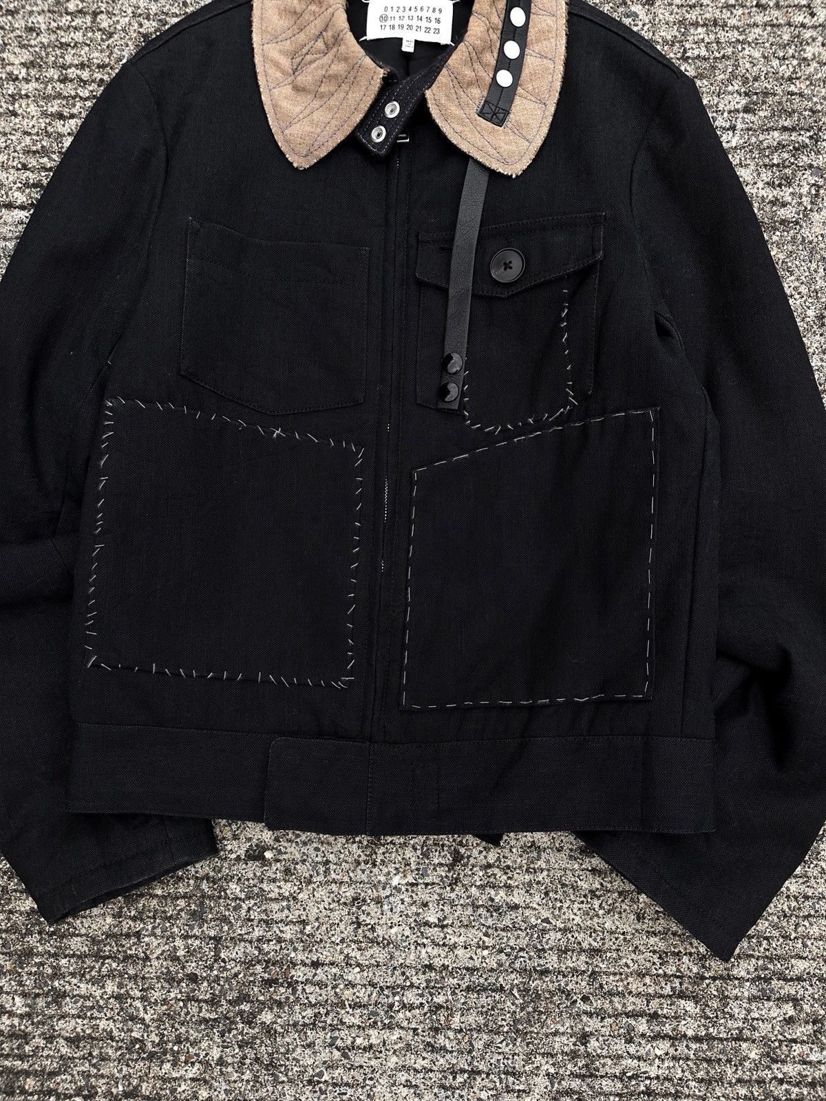 Maison Margiela Maison Margiela Surgery Stitch Military Black Jacket Size US M / EU 48-50 / 2 - 7 Thumbnail