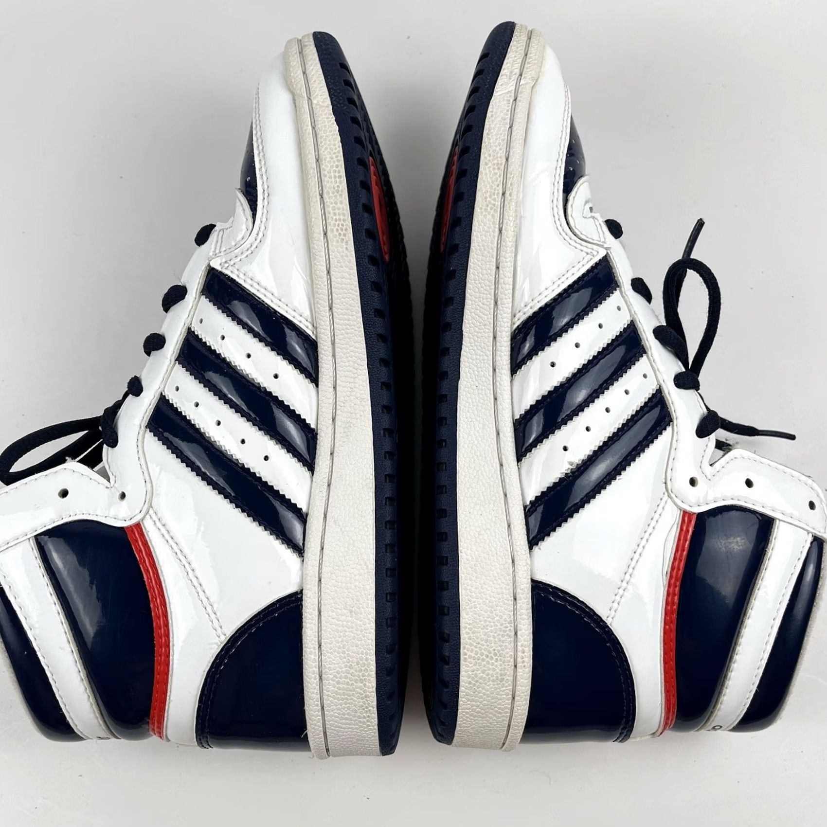 Adidas Adidas Top Ten RB Hi Women Basketball Shoes White Blue FX9813 Women’s Size 7.5 US 7.5 Sneakers Mid Top Patent Leather Leather Lining 80s 90s Vintage? Size M / US 6-8 / IT 42-44 - 5 Thumbnail