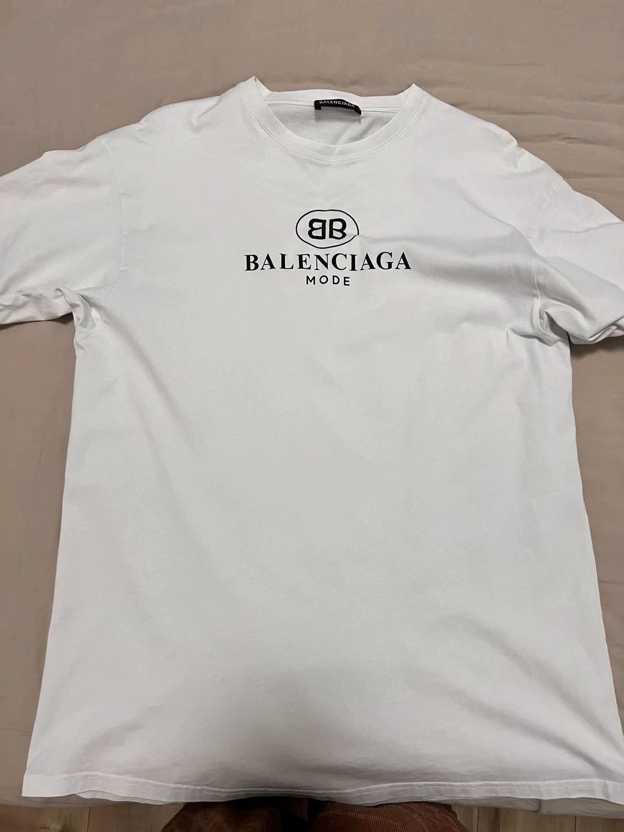 Balenciaga Balenciaga Double B Short Sleeve Size US S / EU 44-46 / 1 - 1 Thumbnail