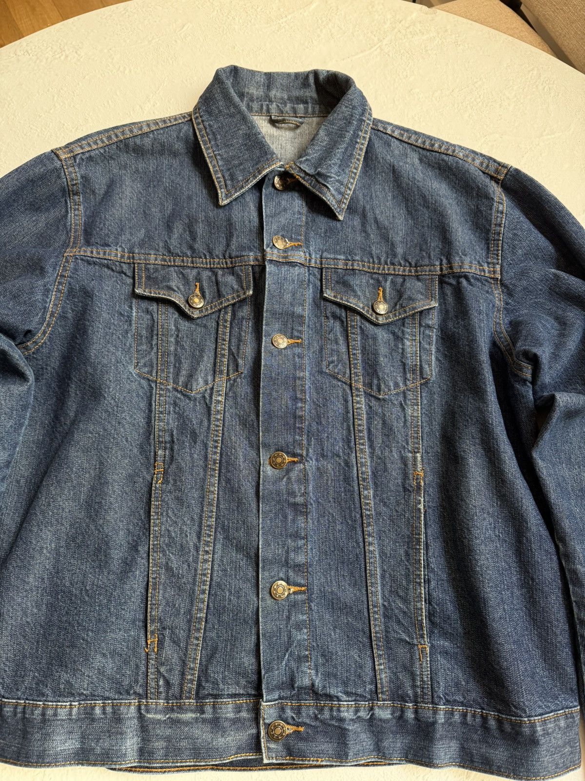 Vintage Vintage Toptex Denim Jacket Size US XL / EU 56 / 4 - 2 Thumbnail