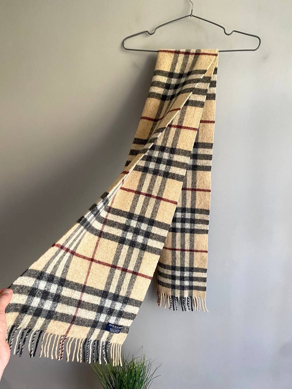 Burberry Burberry London Nova Check Pattern 100% LambsWool Scarf Size ONE SIZE - 11 Thumbnail
