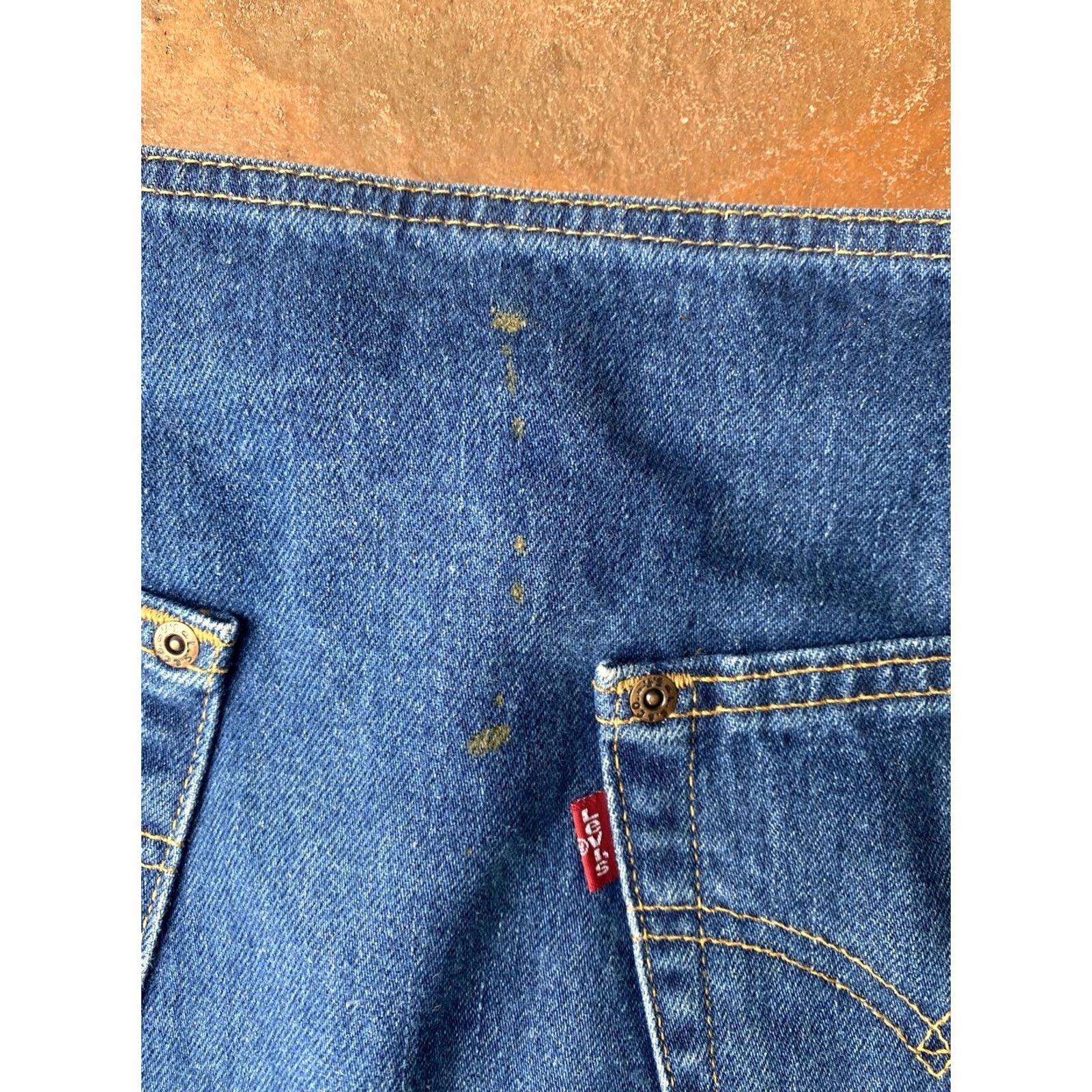 Levi's VINTAGE Levi's Denim Jean Midi Skirt Womens 3 Knee Length Blue 90s A-Line Pockets Buttons Zipper 3 Plus Size Skirt Mens Womens Girls Size 26" / US 2 / IT 38 - 4 Thumbnail