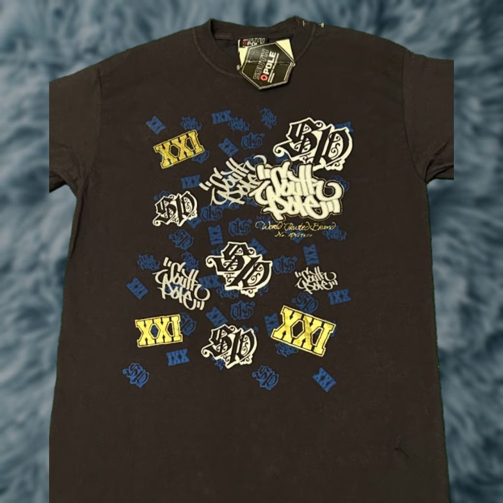 Southpole VINTAGE Southpole T-Shirt Men's M Black Logo 90s Y2K Skater Hip Hop VTG Shirt Mens Sz Medium New Tags Size US M / EU 48-50 / 2 - 1 Thumbnail