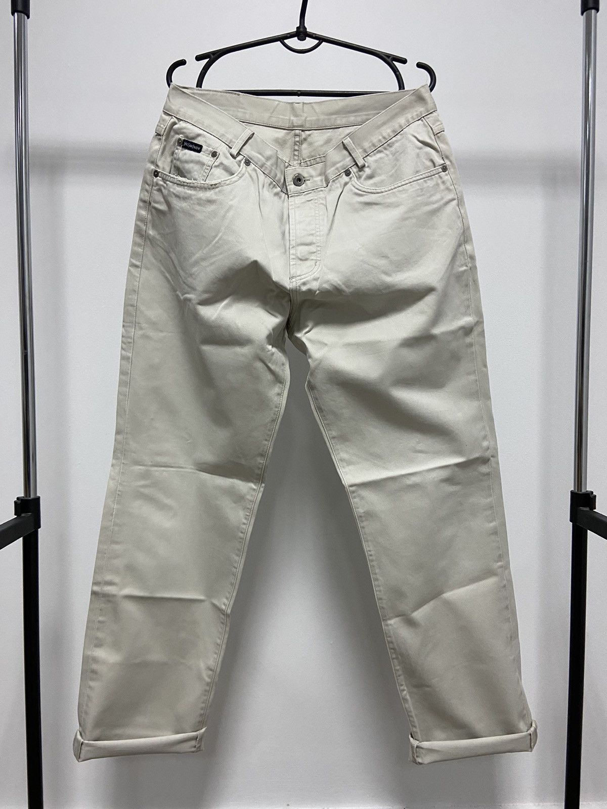 Other Yves Saint Laurent Vintage jeans Pants Y Big Logo Y2K Size US 34 / EU 50 - 5 Thumbnail