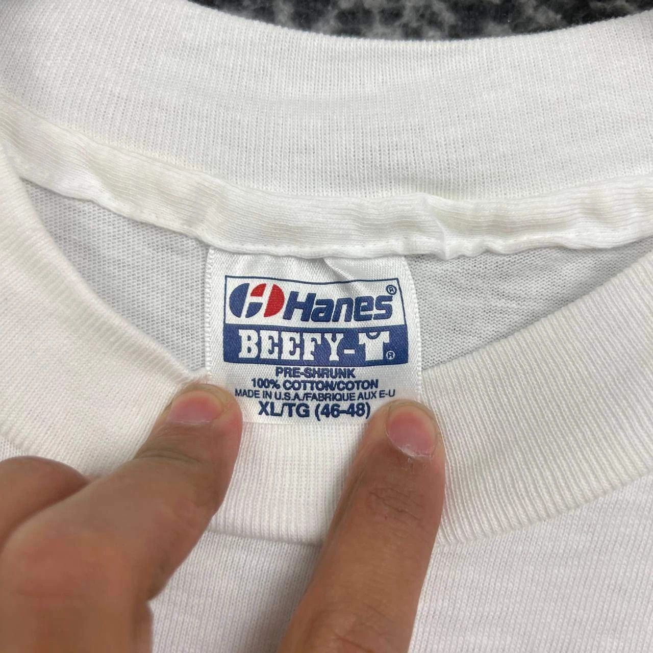 Hanes Vintage America's Cup Shirt Men XL White Beefy Deadstock Size US XL / EU 56 / 4 - 3 Thumbnail