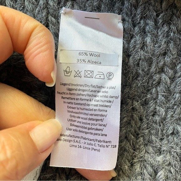 House of Harlow House of Harlow Wool Alpaca Chunky Open Cardigan Sweater Size M / US 6-8 / IT 42-44 - 7 Thumbnail