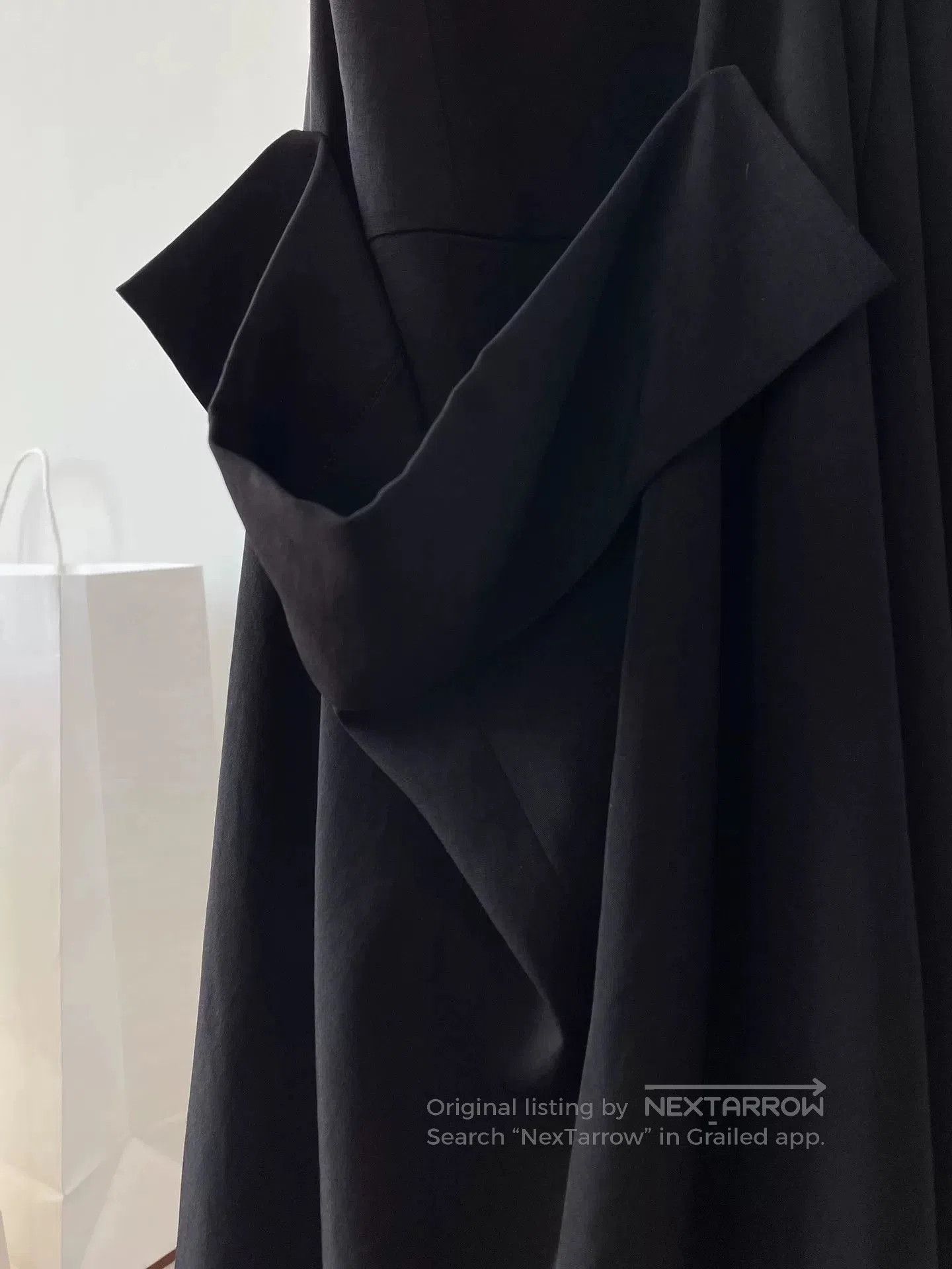 Y's Y's Yohji Yamamoto Black Camisole Dress. Size M / US 6-8 / IT 42-44 - 4 Thumbnail