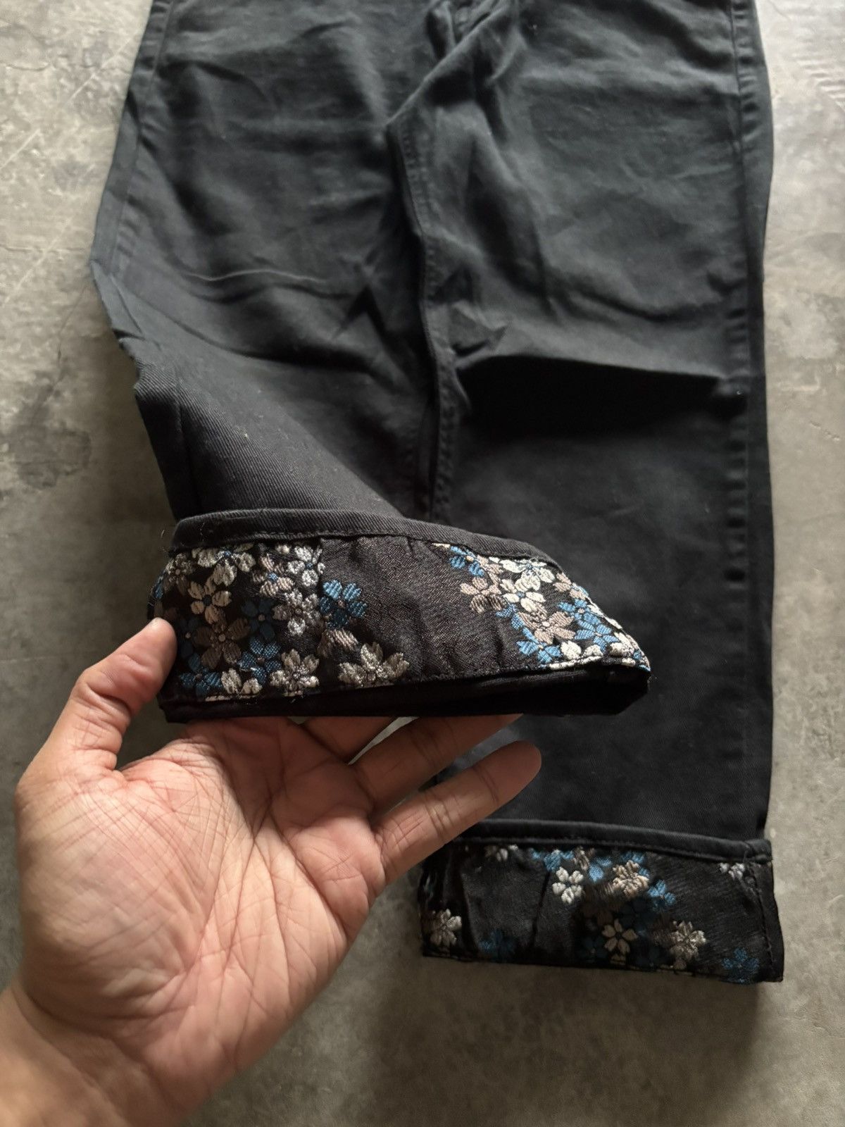 Karakuri Tamashii SUKAJAN SAKURA ORIENTAL JAPANESE CROPPED PANT MULTIPOCKET Size US 29 - 11 Thumbnail