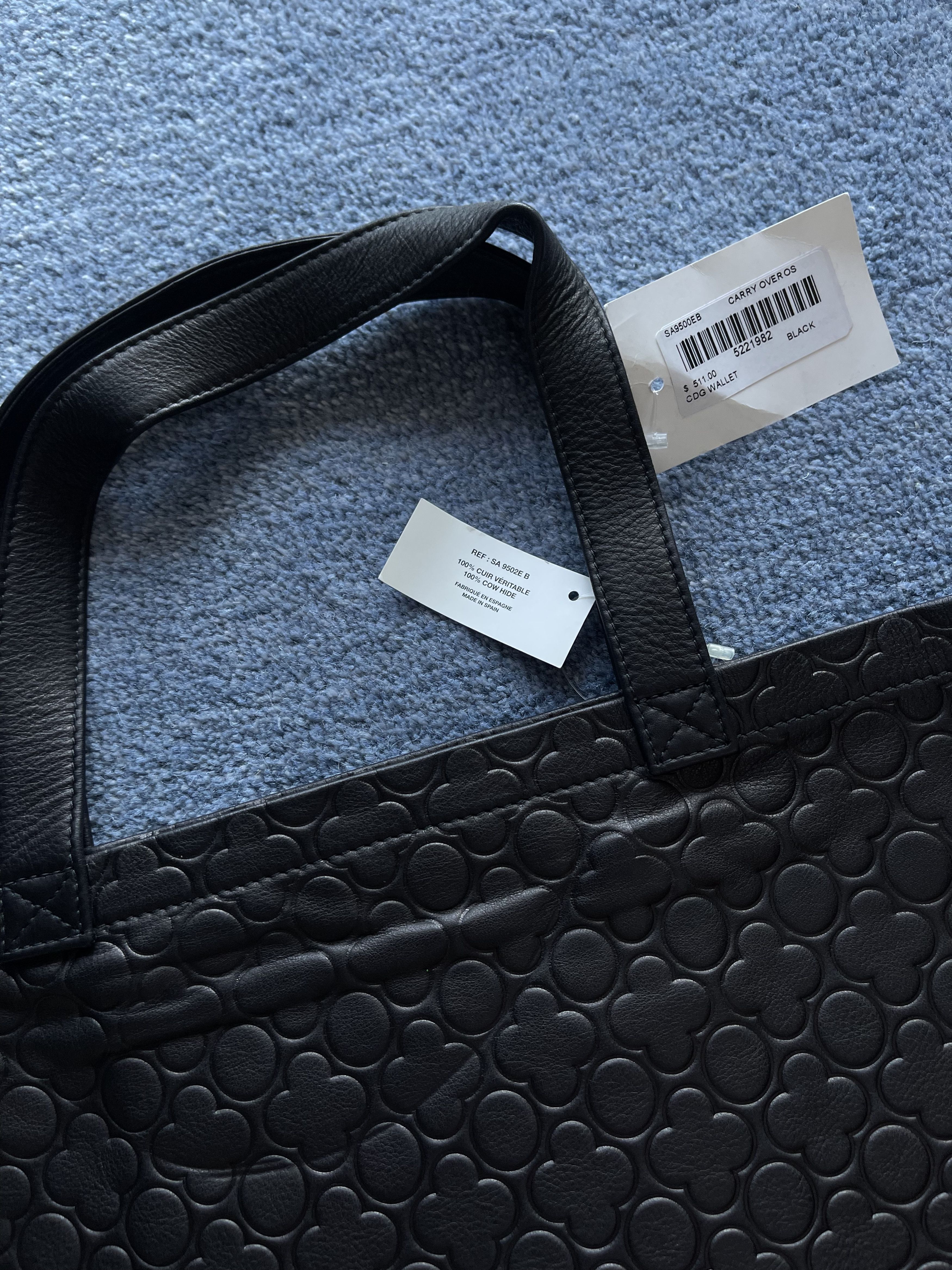 Comme des Garcons Comme des Garcons Leather Shoulder Bag Clover Cow Hide Tote Size ONE SIZE - 4 Thumbnail