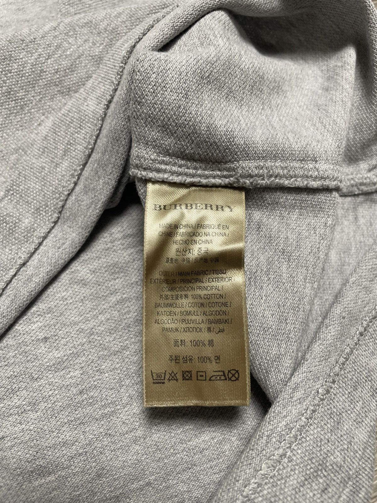 Vintage Burberry Gray Polo Shirt Luxury