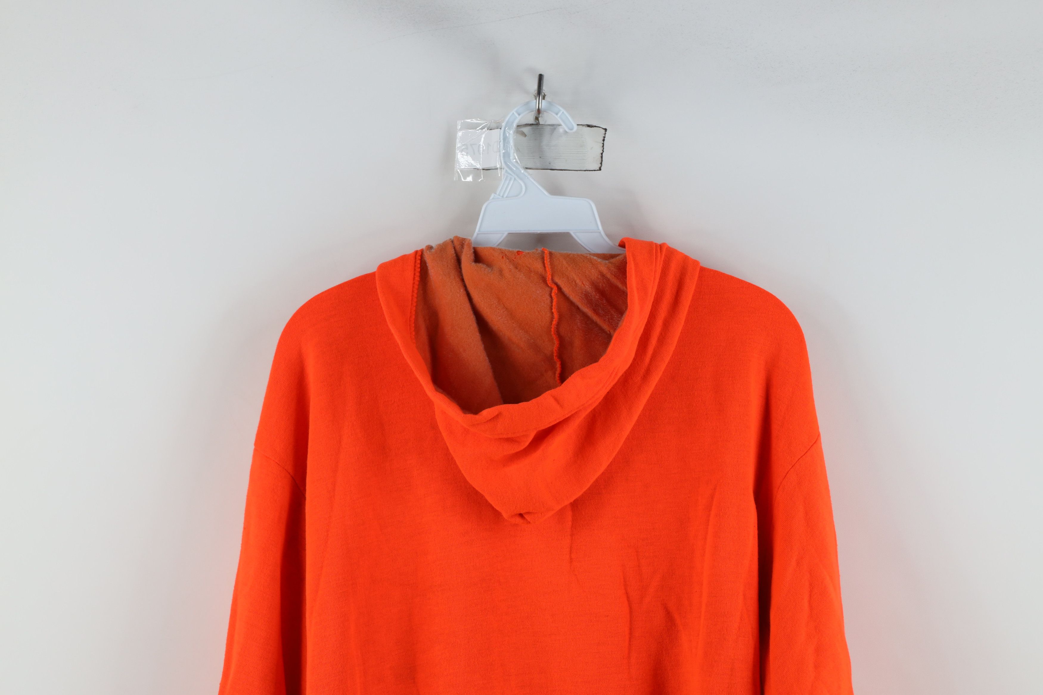 Vintage Vintage 70s 80s Streetwear Lined Zip Hoodie Blaze Orange USA Size US M / EU 48-50 / 2 - 16 Thumbnail