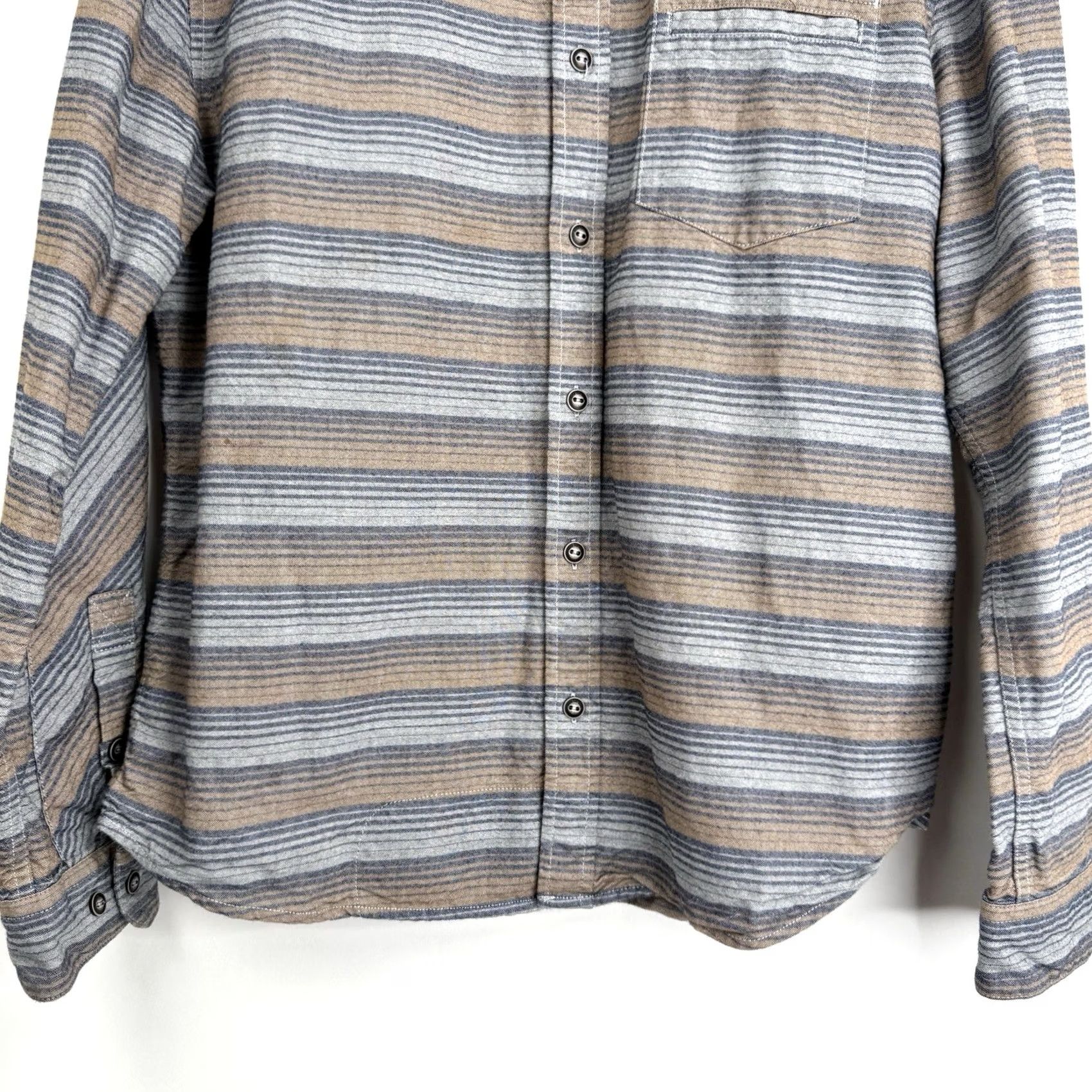 Howler Brothers Howler Brothers Shirt Mens Medium Long Sleeve Striped Woven Cotton Button-Up Collared Logo Multicolor Casual Board Shirt Size US M / EU 48-50 / 2 - 6 Thumbnail