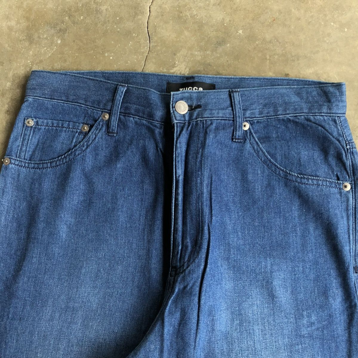 CABANE de ZUCCa Zucca by Issey Miyake Soft Denim Jeans Indigo Dye Pants Size US 31 - 11 Thumbnail