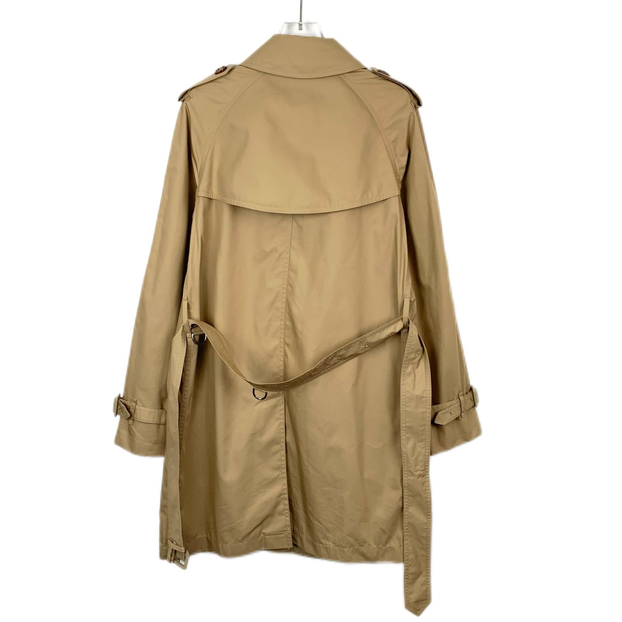 Burberry X9249 Burberry Womens Beige Trench Coat With Brown Pocket Size XS / US 0-2 / IT 36-38 - 2 Thumbnail