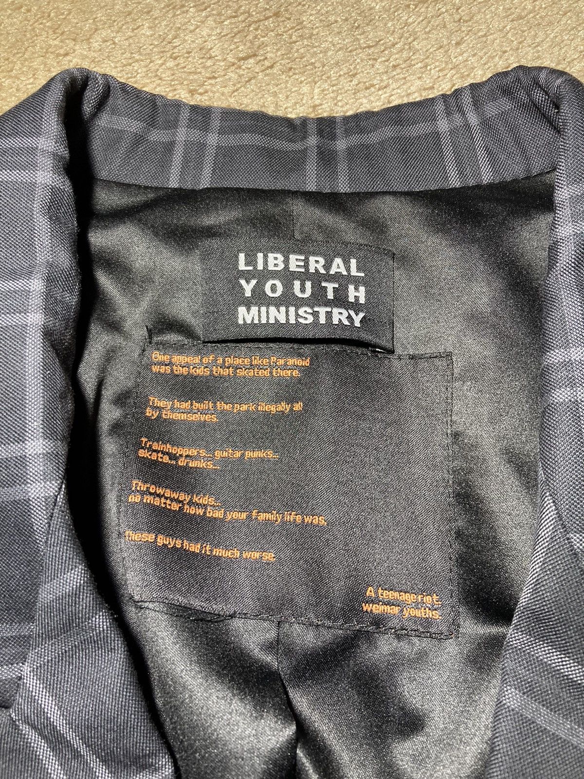 Liberal Youth Ministry SS21 Liberal Youth Ministry Suit Jacket Plaid Pattern 2021 B Size 46R - 6 Thumbnail