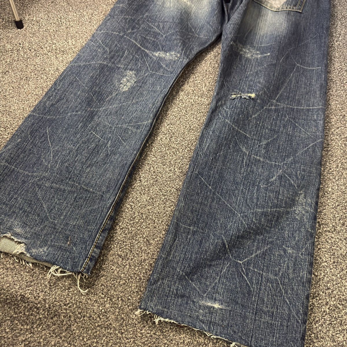 Beauty Beast 🔥🇯🇵 Japanese Distressed Co&Lu Ripped Baggy Jeans Size US 34 / EU 50 - 13 Thumbnail