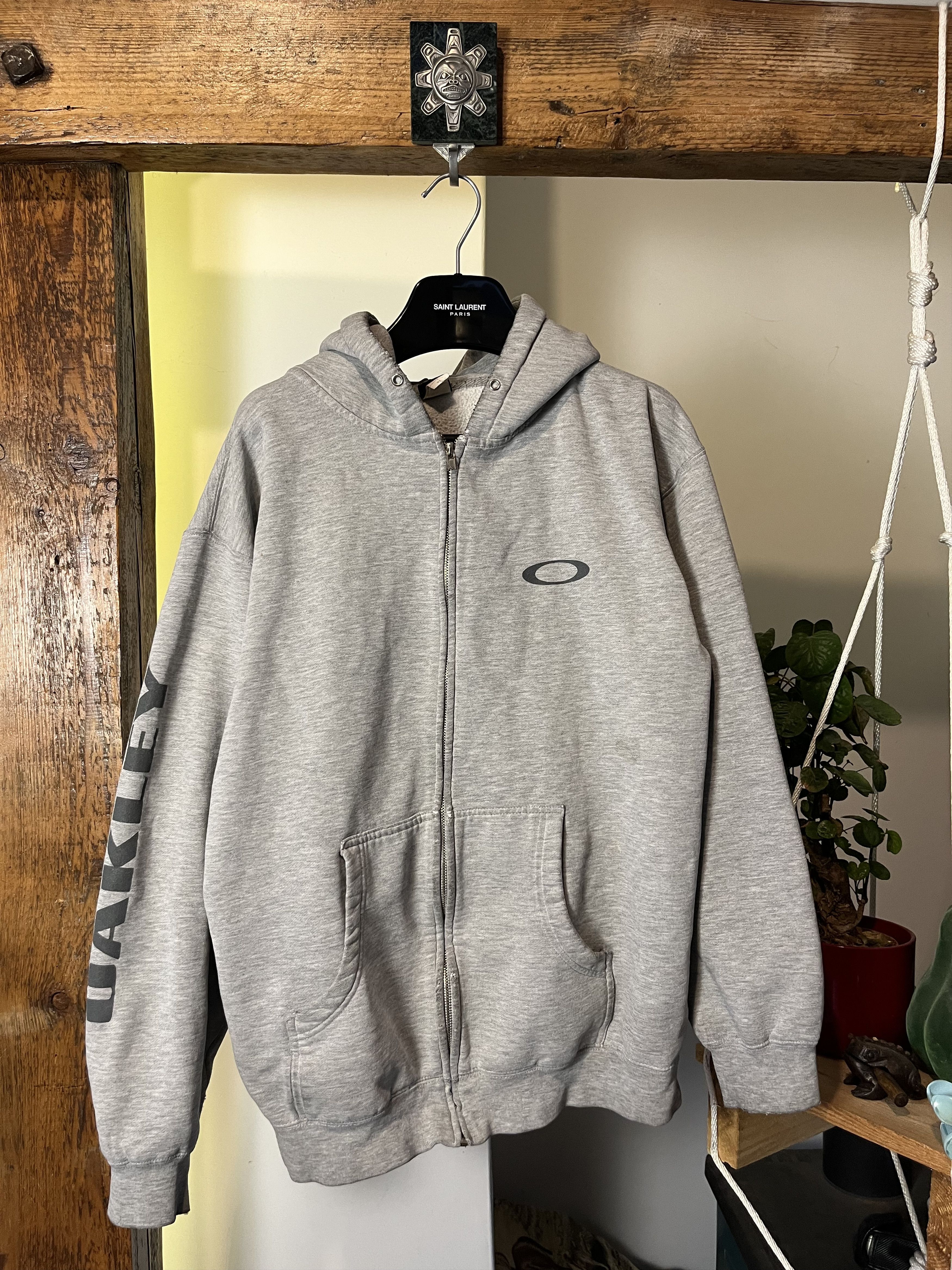 Japanese Brand × Oakley × Vintage Archive Vintage Oakley Japan Heavy Cotton Zip Hoodie Size US M / EU 48-50 / 2 - 1 Thumbnail