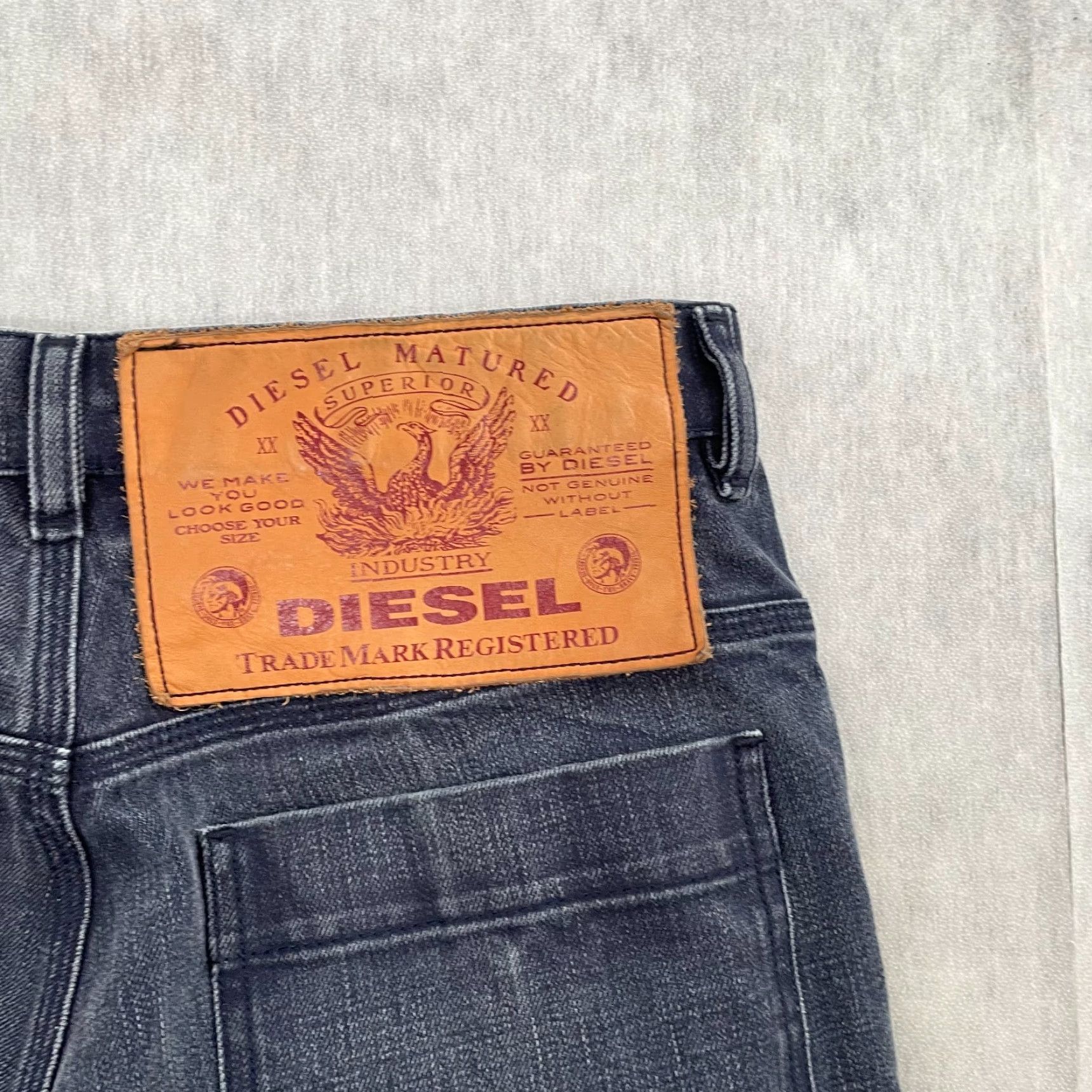 Diesel Diesel Jeans Adult 30 Blue Baggy Wide Relaxed Loose Logo USA Preppy Mens Size US 30 / EU 46 - 4 Thumbnail