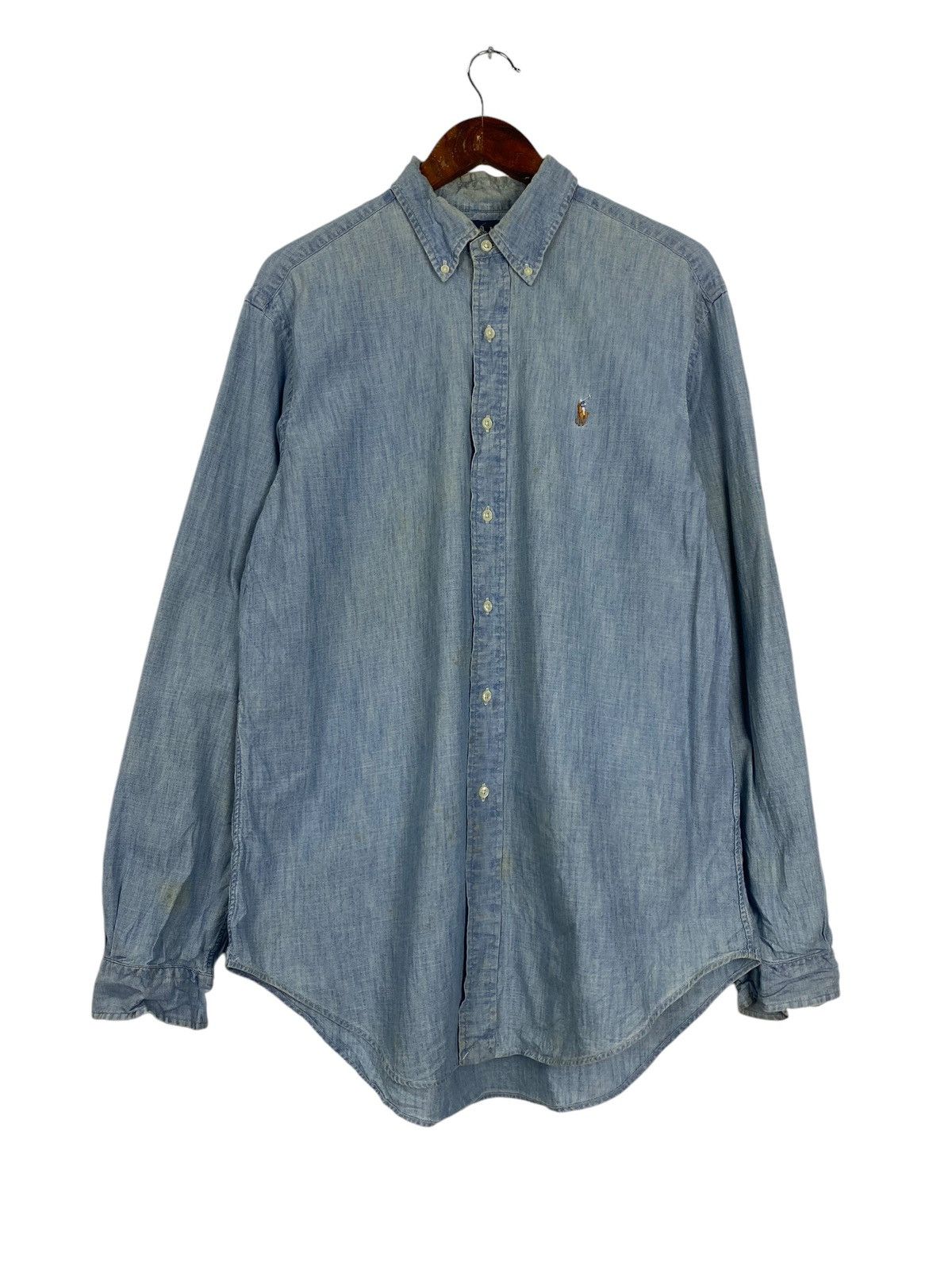 Polo Ralph Lauren × Ralph Lauren × Vintage Vintage Ralph Lauren button up denim Size US L / EU 52-54 / 3 - 1 Thumbnail