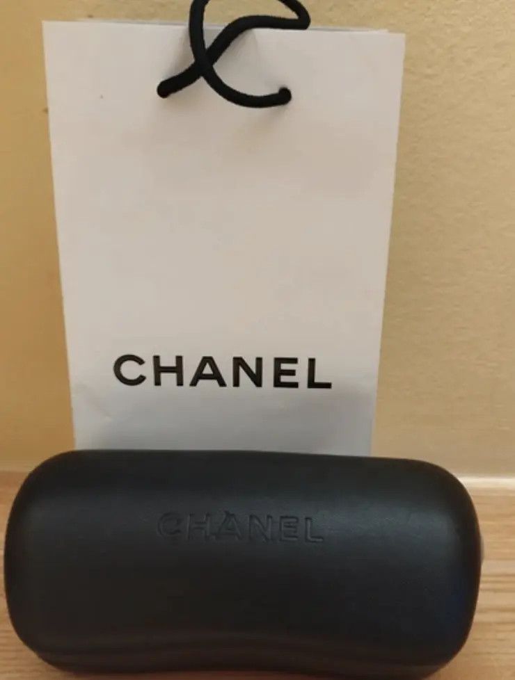 Chanel Сhanel Sunglasses Logo Rhinestones Square Vintage EX0252 Size ONE SIZE - 4 Thumbnail