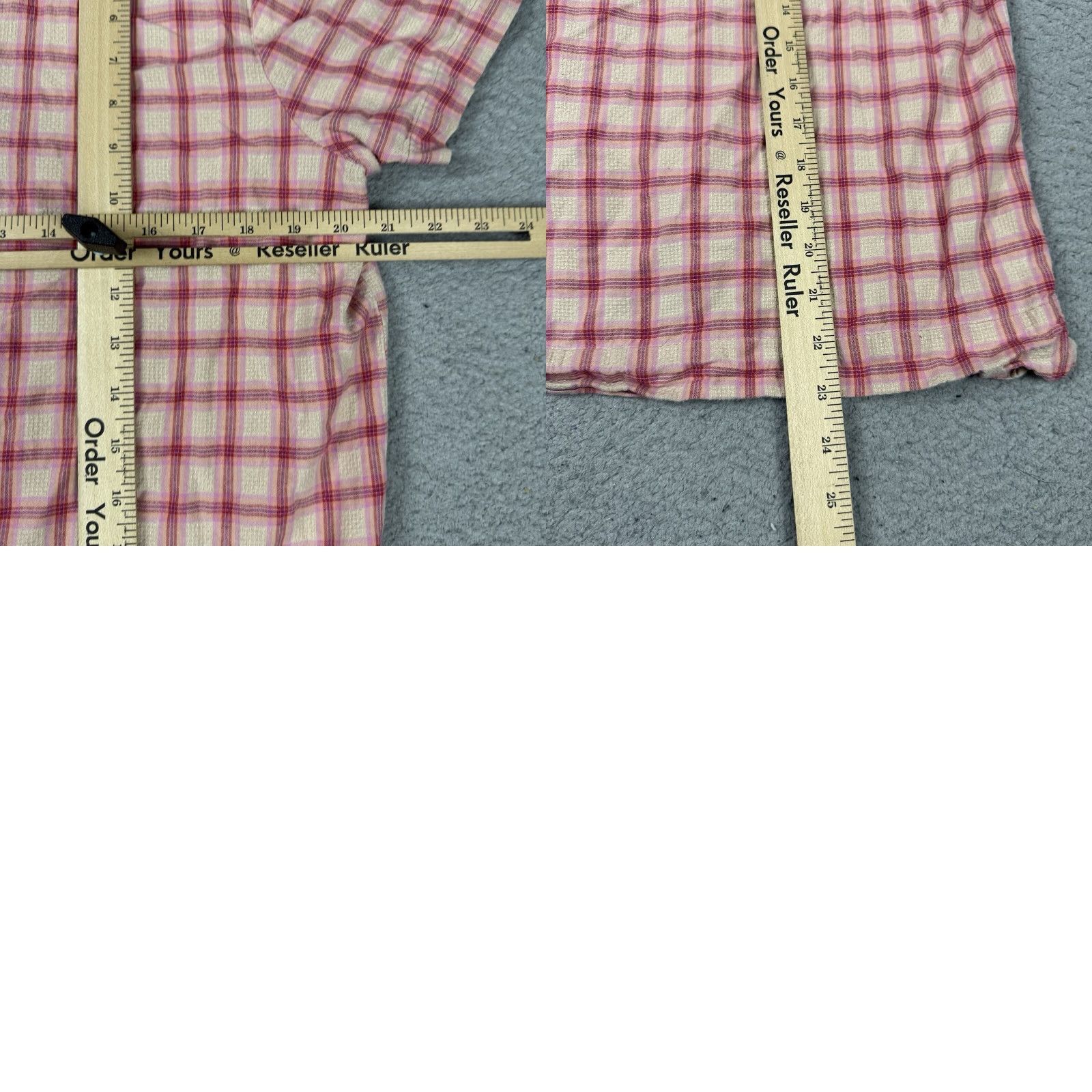 Vintage VINTAGE Woolrich Shirt Womens XL Red White Plaid Flannel 100% Cotton Casual Seersucker Size XL / US 12-14 / IT 48-50 - 8 Thumbnail