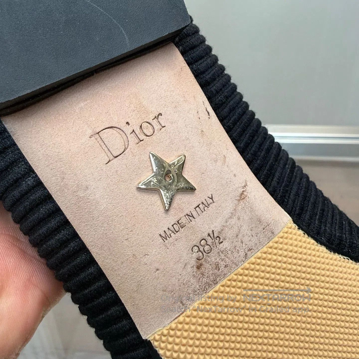 Dior Dior J'Adior Black Pointed-Toe Flats. Size US 7.5 / IT 37.5 - 7 Thumbnail