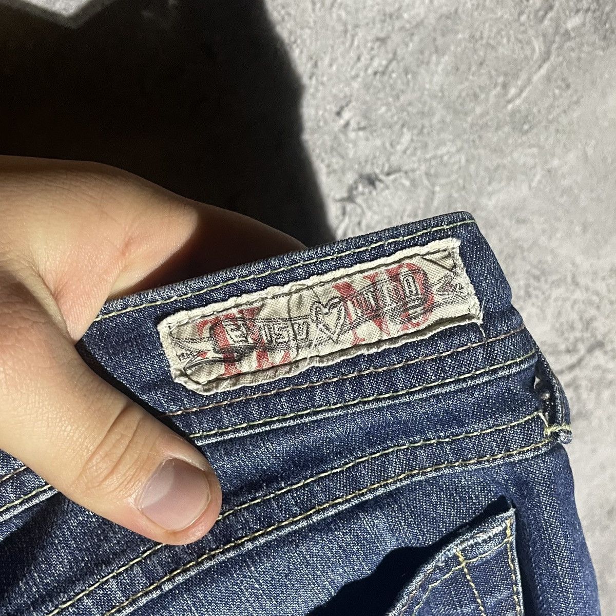 Evisu × Puma Vintage Evisu x Puma Baggy Blue Denim Jeans Y2K Rare Hype Size 30" / US 8 / IT 44 - 9 Thumbnail