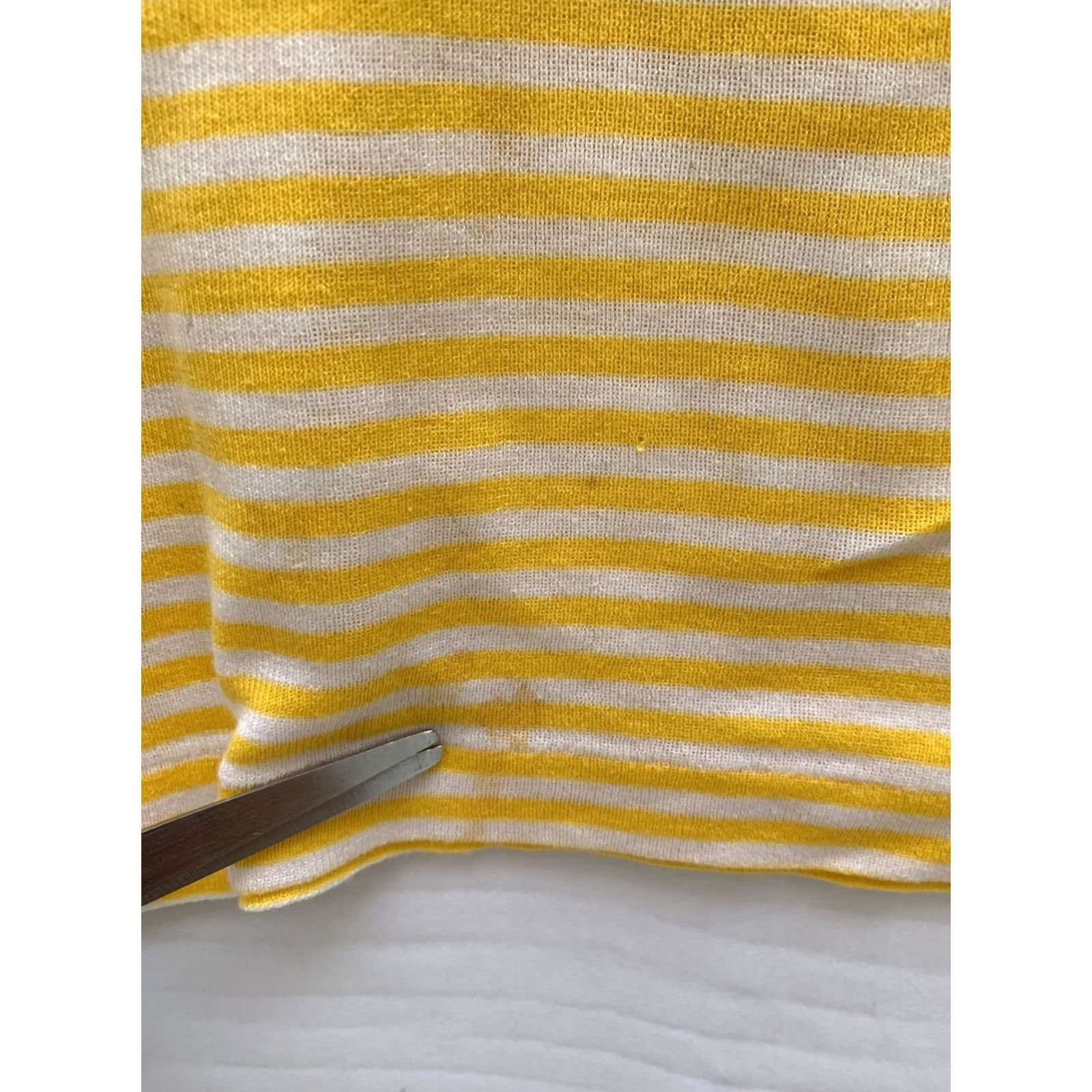 Ermenegildo Zegna VINTAGE Ermenegildo Zegna Striped Henley Shirt Mens S Yellow White Made in Italy Size US S / EU 44-46 / 1 - 6 Thumbnail