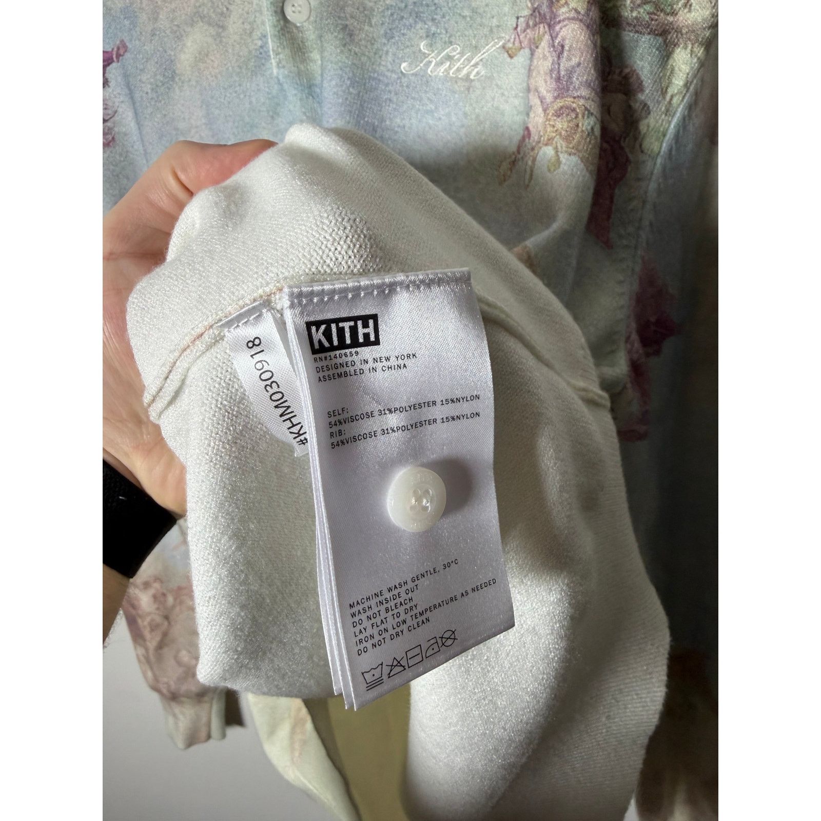 Kith Kith Harmon Pullover Angelic Print 'Sandrift' Size US M / EU 48-50 / 2 - 6 Thumbnail