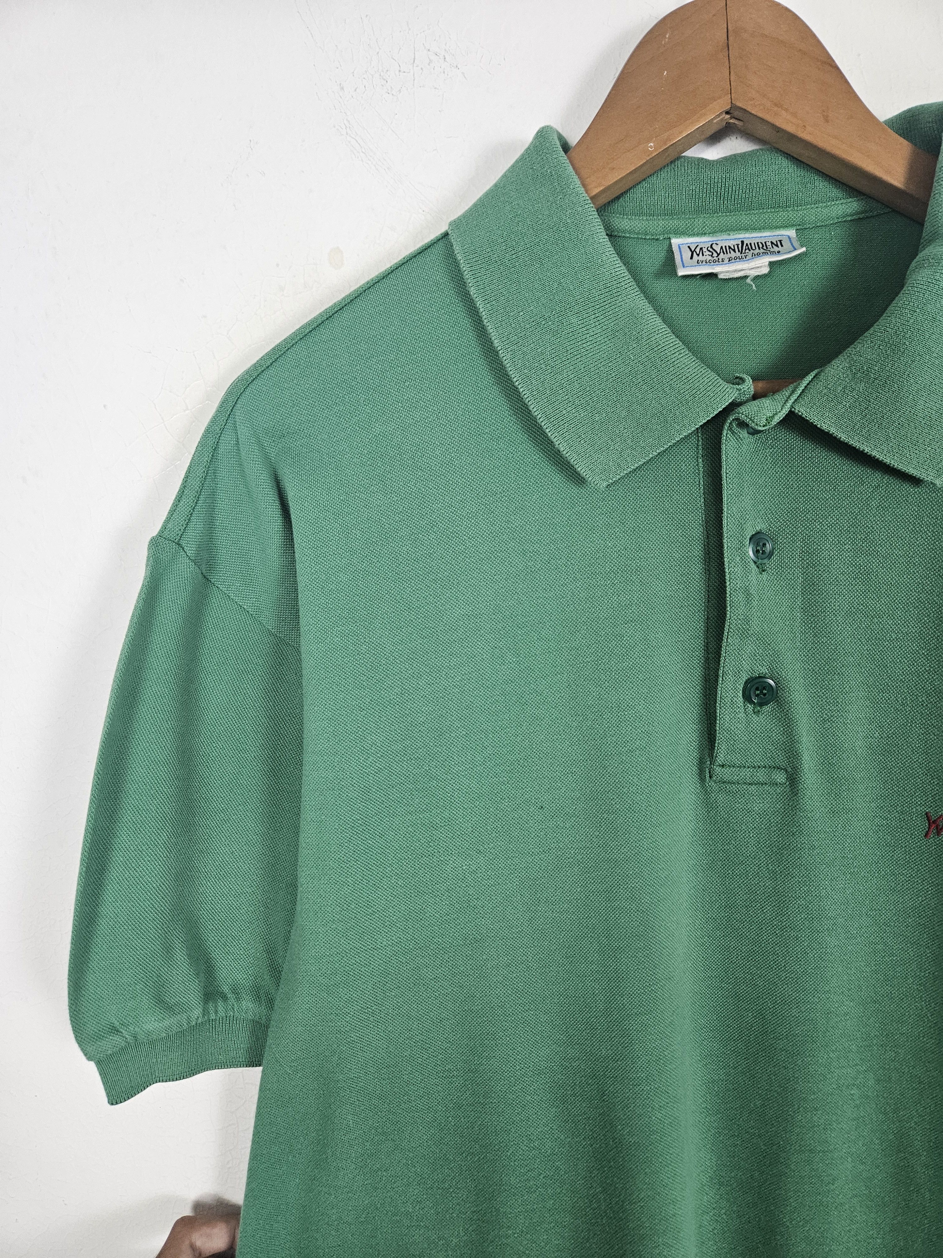 Designer × Vintage × Yves Saint Laurent Vintage Yves Saint Laurent Ysl tricots pour homme Polo shirt Size US L / EU 52-54 / 3 - 10 Thumbnail