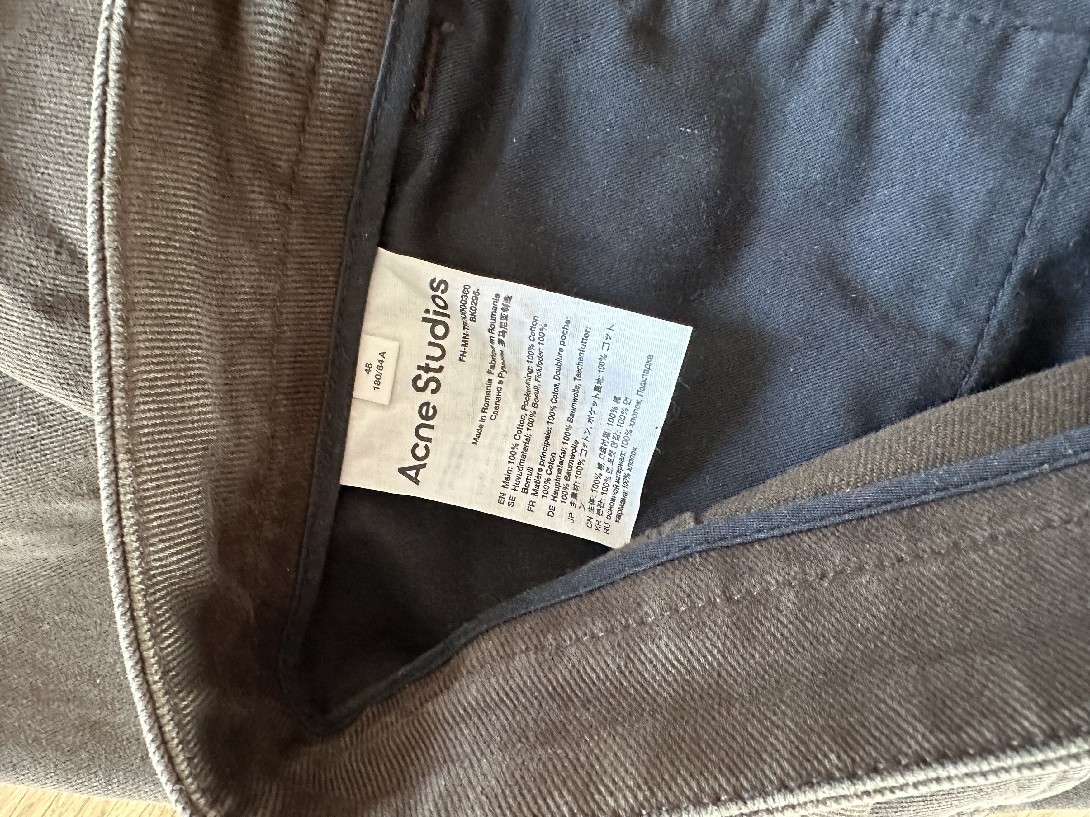 Acne Studios Straight leg Acne pant in cotton Size US 32 / EU 48 - 2 Thumbnail