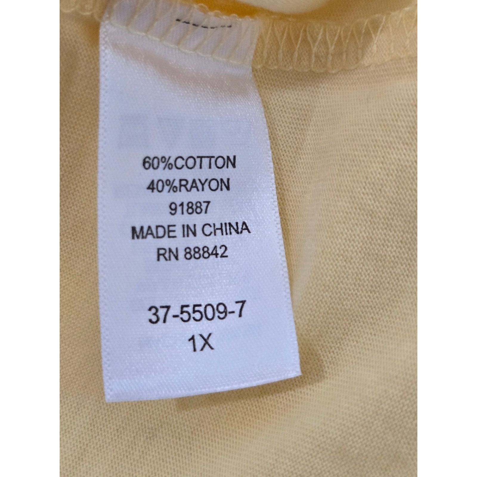 Other Roaman's Yellow Crisscross Pleated Bodice 1X Plus NWOTS Size XXL / US 16-18 / IT 52-54 - 6 Thumbnail