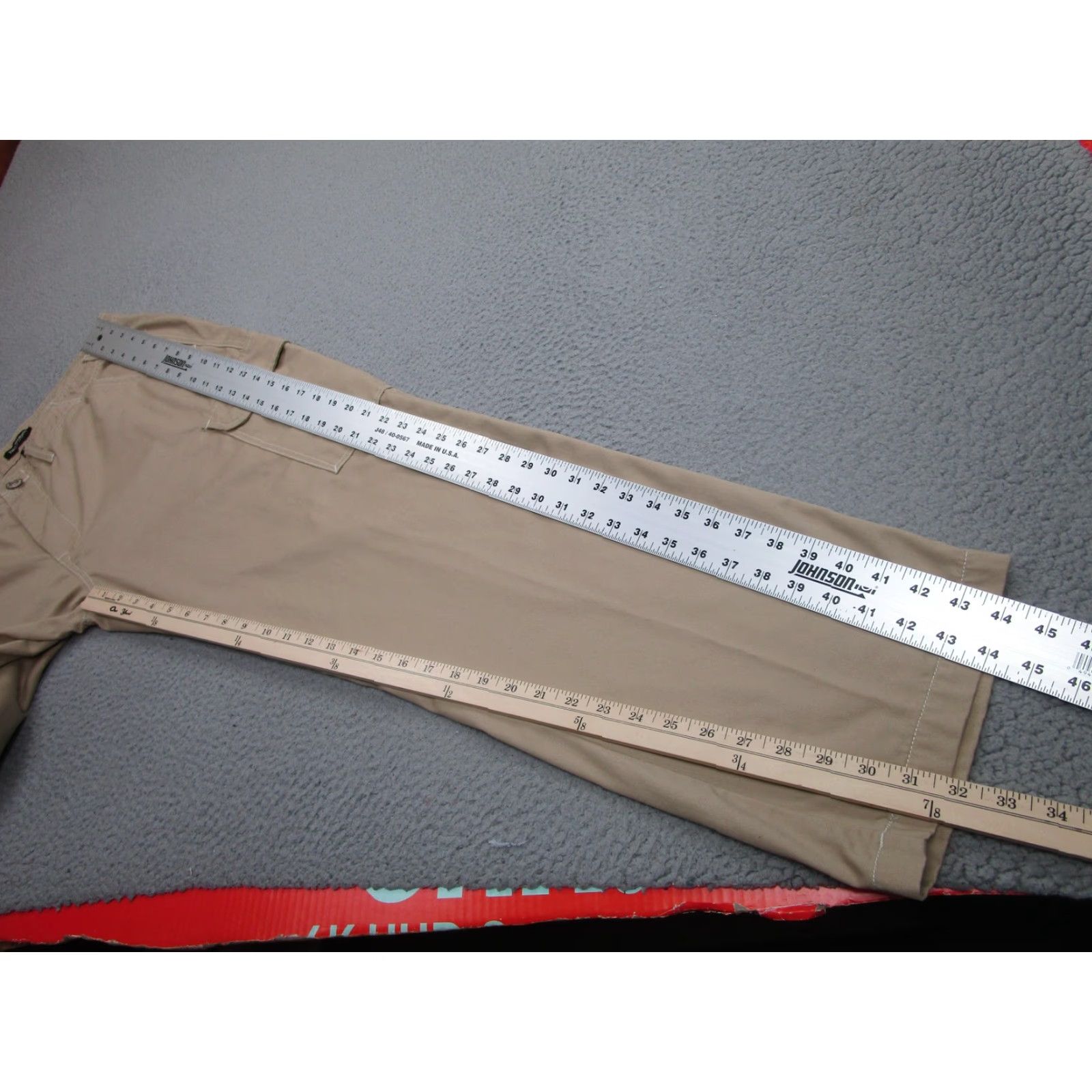True Religion True Religion Cargo Pants Mens 38x32 Beige Straight Leg Utility Workwear Casual Size US 38 / EU 54 - 4 Thumbnail