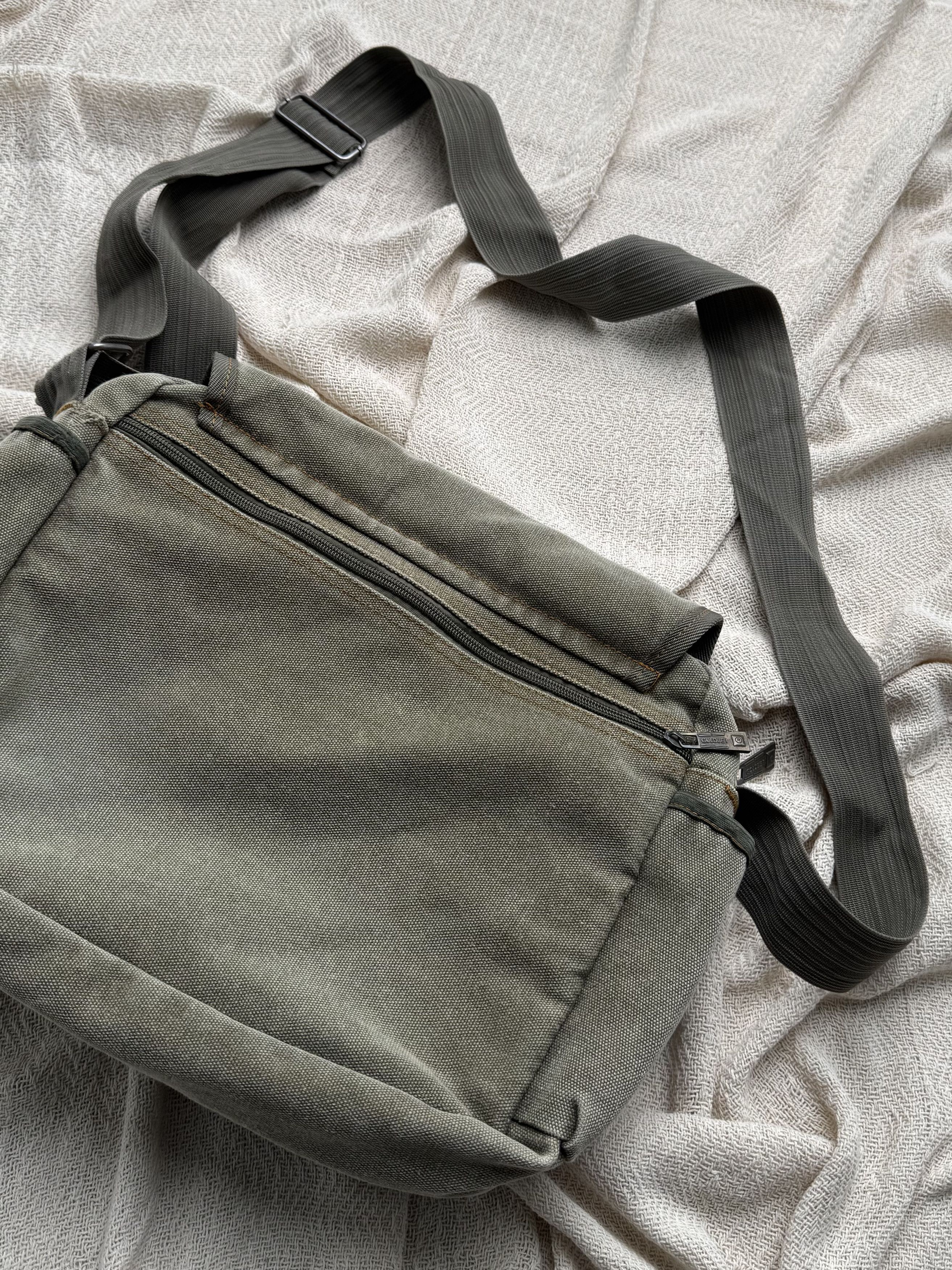 Vintage Vintage Crossbody Bag Khaki Utility Travel Shoulder Zip Size ONE SIZE - 11 Thumbnail