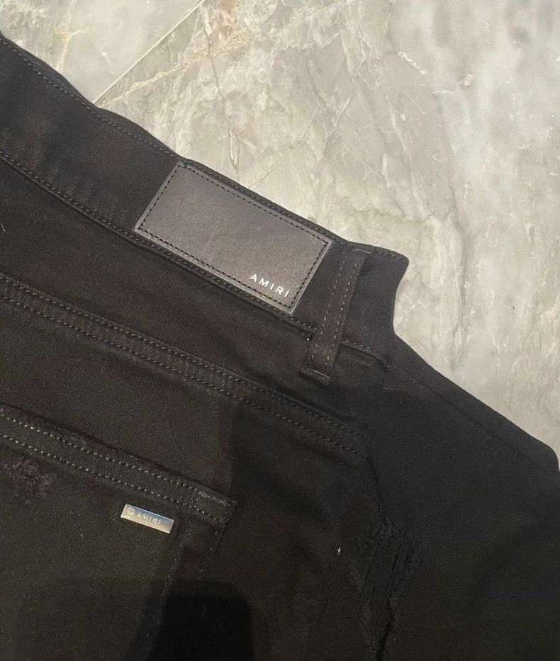 Amiri Amiri 21AW patchwork leather jeans Size US 34 / EU 50 - 3 Thumbnail