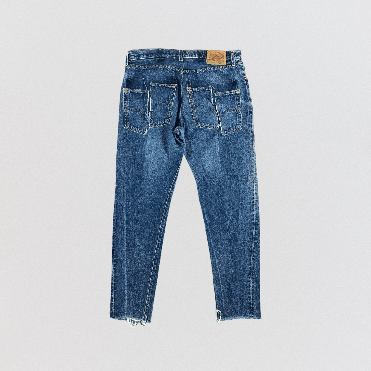 Levi's 90s Vintage Blue Wash Levis 501 Jeans-JM2378 Size US 36 / EU 52 - 2 Thumbnail