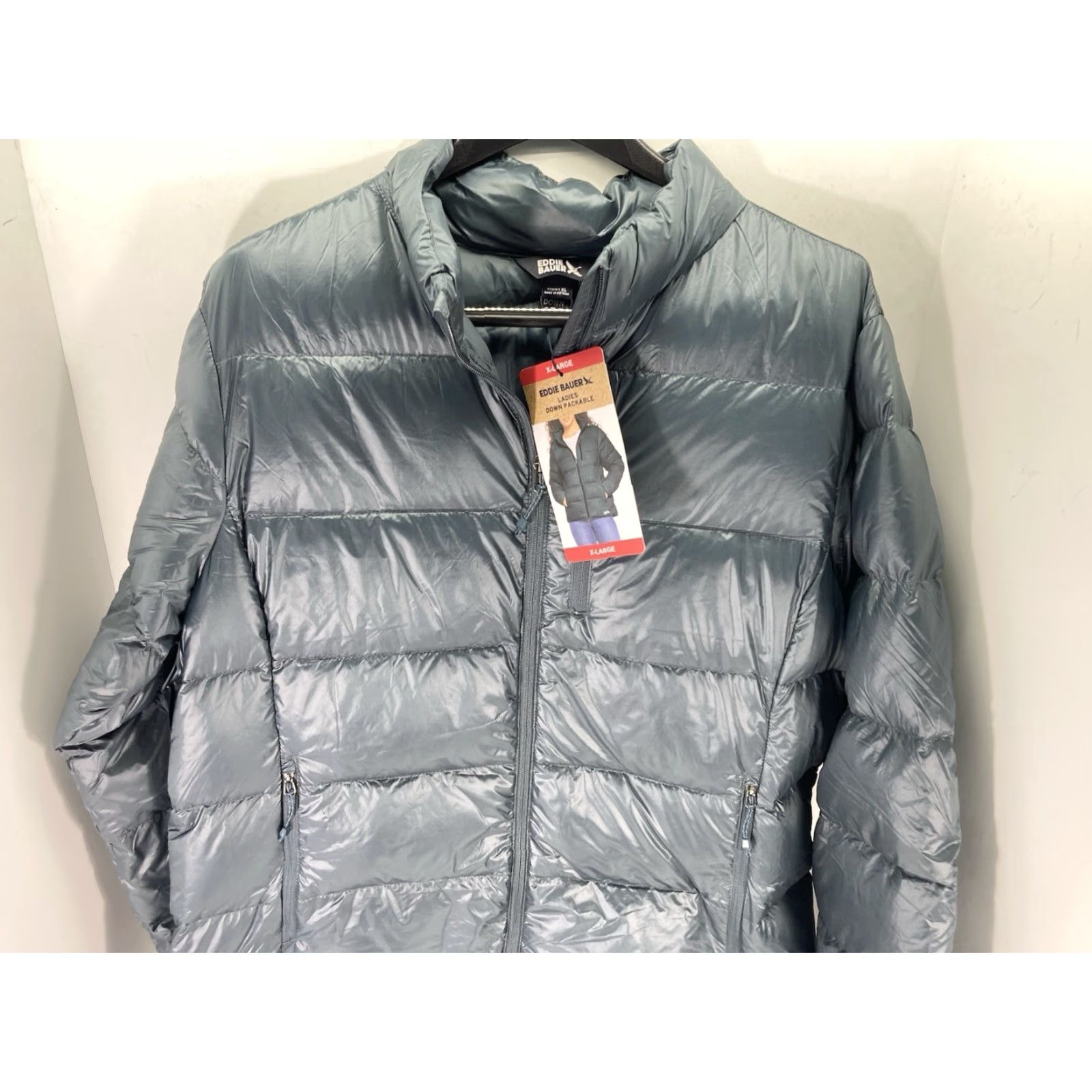 Eddie Bauer VINTAGE Eddie Bauer Down Puffer Jacket Coat Women XL Blue Green Full Zip Packable NWT Size XL / US 12-14 / IT 48-50 - 2 Thumbnail