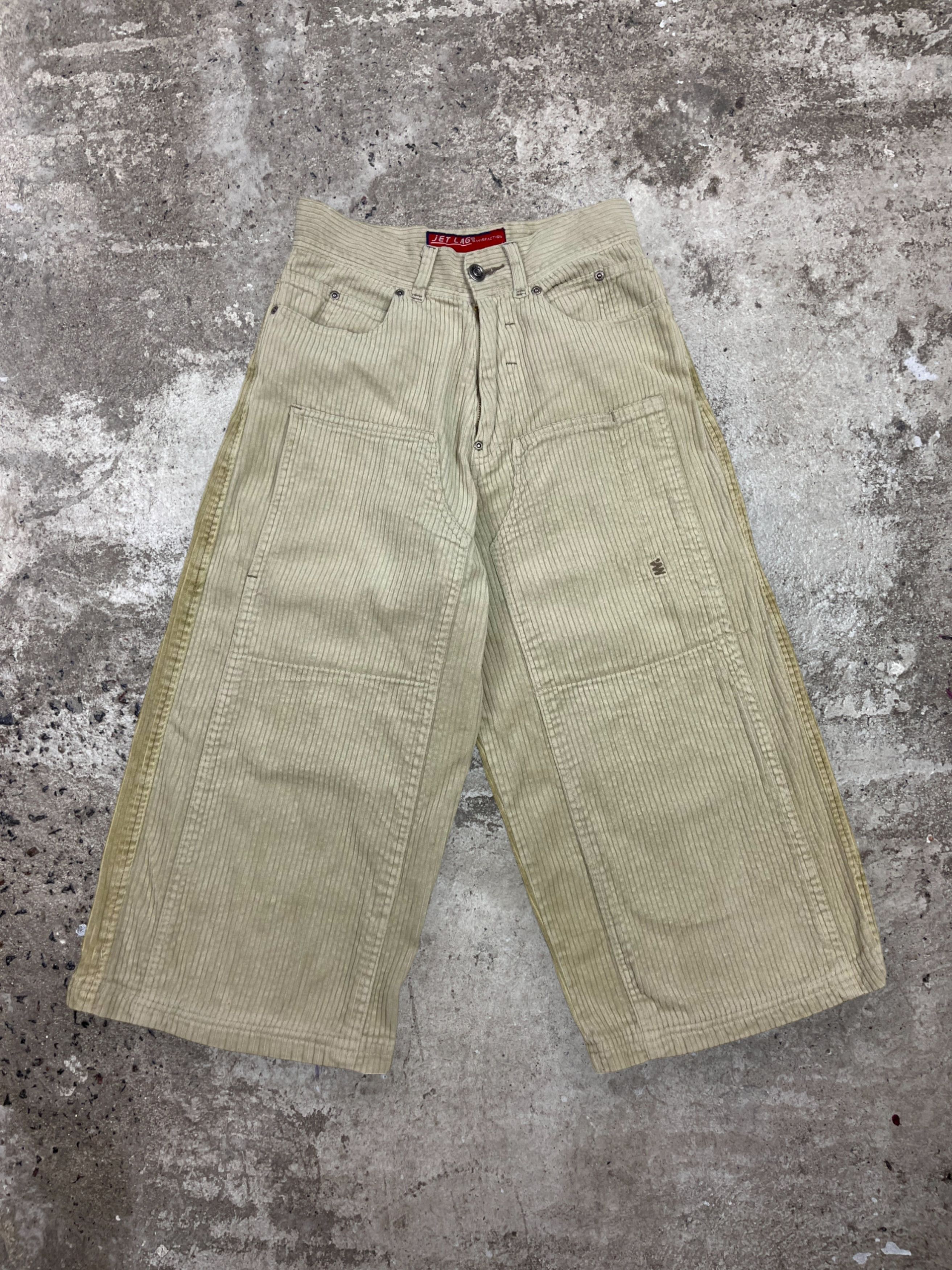 JETLAG CORDUROY BERMUDA BAGGY DOUBLE KNEE SHORTS 90s № 3008
