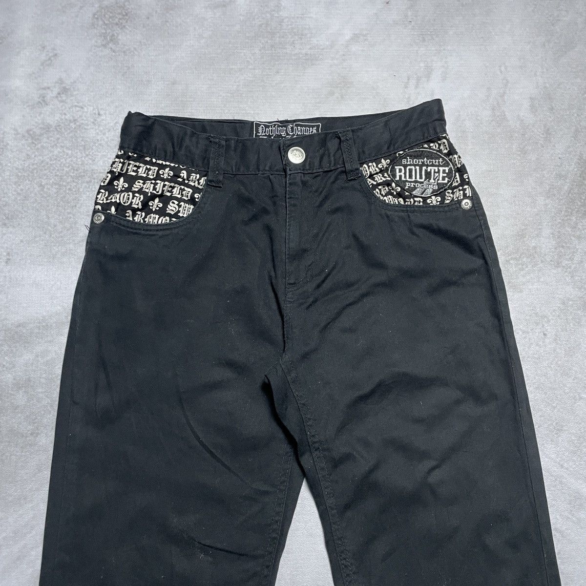 14th Addiction × If Six Was Nine × Japanese Brand 2000’s Nothing Changes Unless I Act - Gothic Pants Size US 30 / EU 46 - 8 Thumbnail