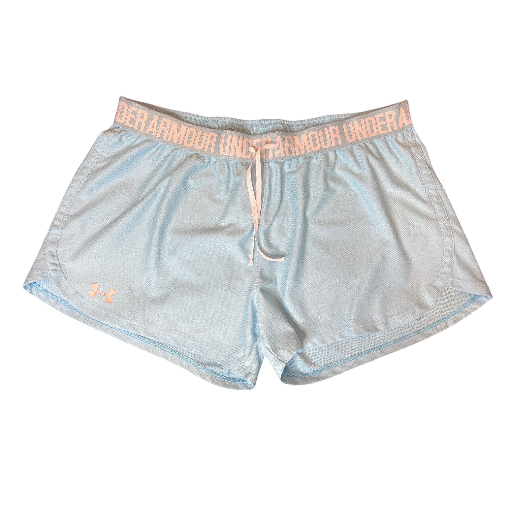 Under Armour Under Armour Womens Light Blue HeatGear Athletic Shorts Size Size 32" / US 10 / IT 46 - 3 Thumbnail