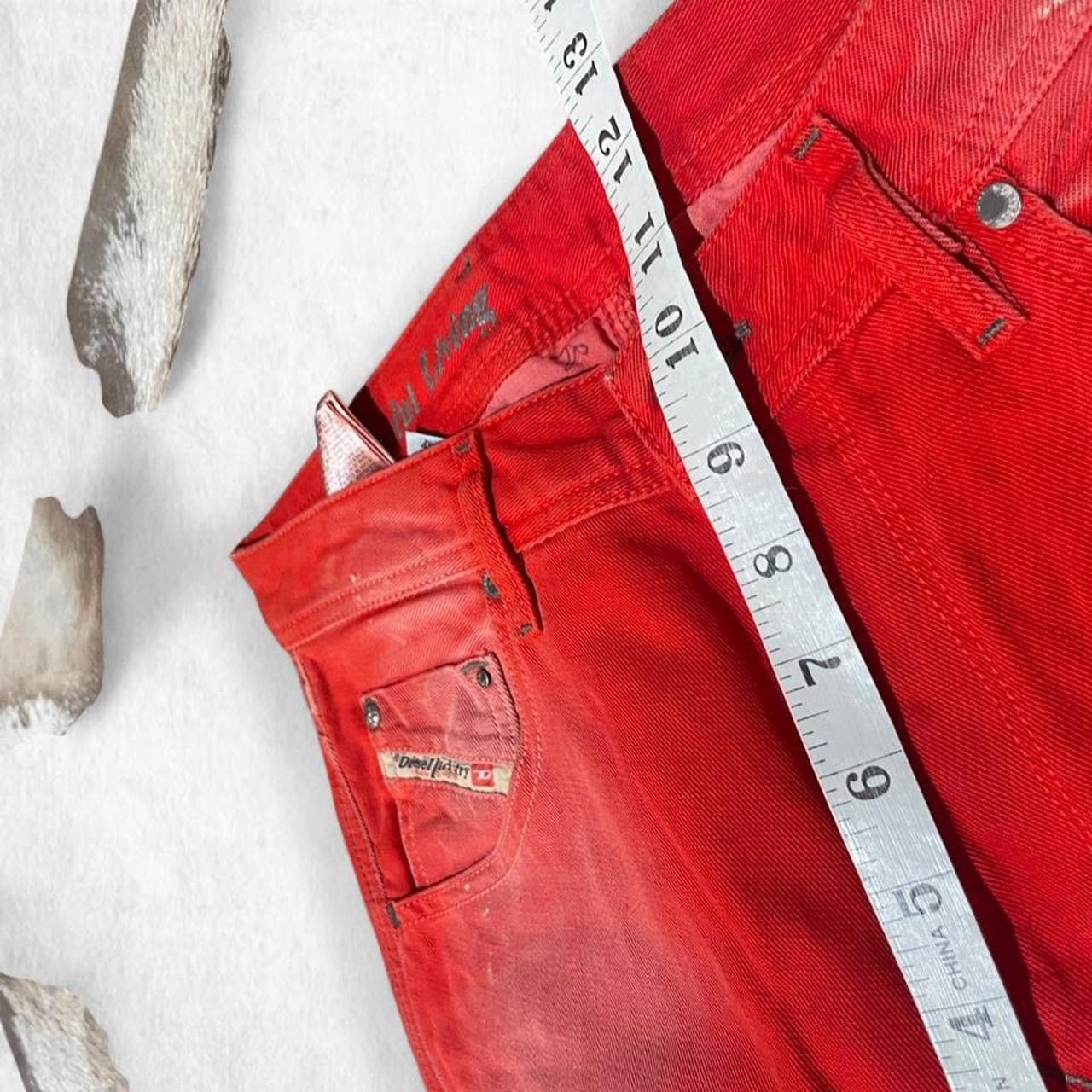 Diesel Diesel archival Vintage KRAYVER red denim overdyed Size US 27 - 5 Thumbnail