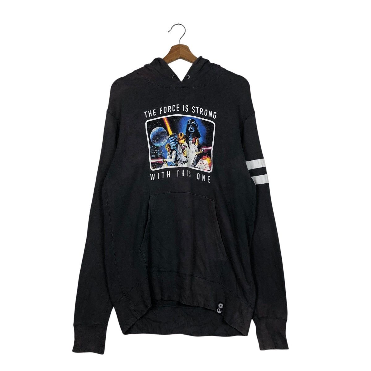 Japanese Brand × Vintage 📌Vintage Hoodie Sweatshirt Star Wars Big Logo Size US L / EU 52-54 / 3 - 13 Thumbnail