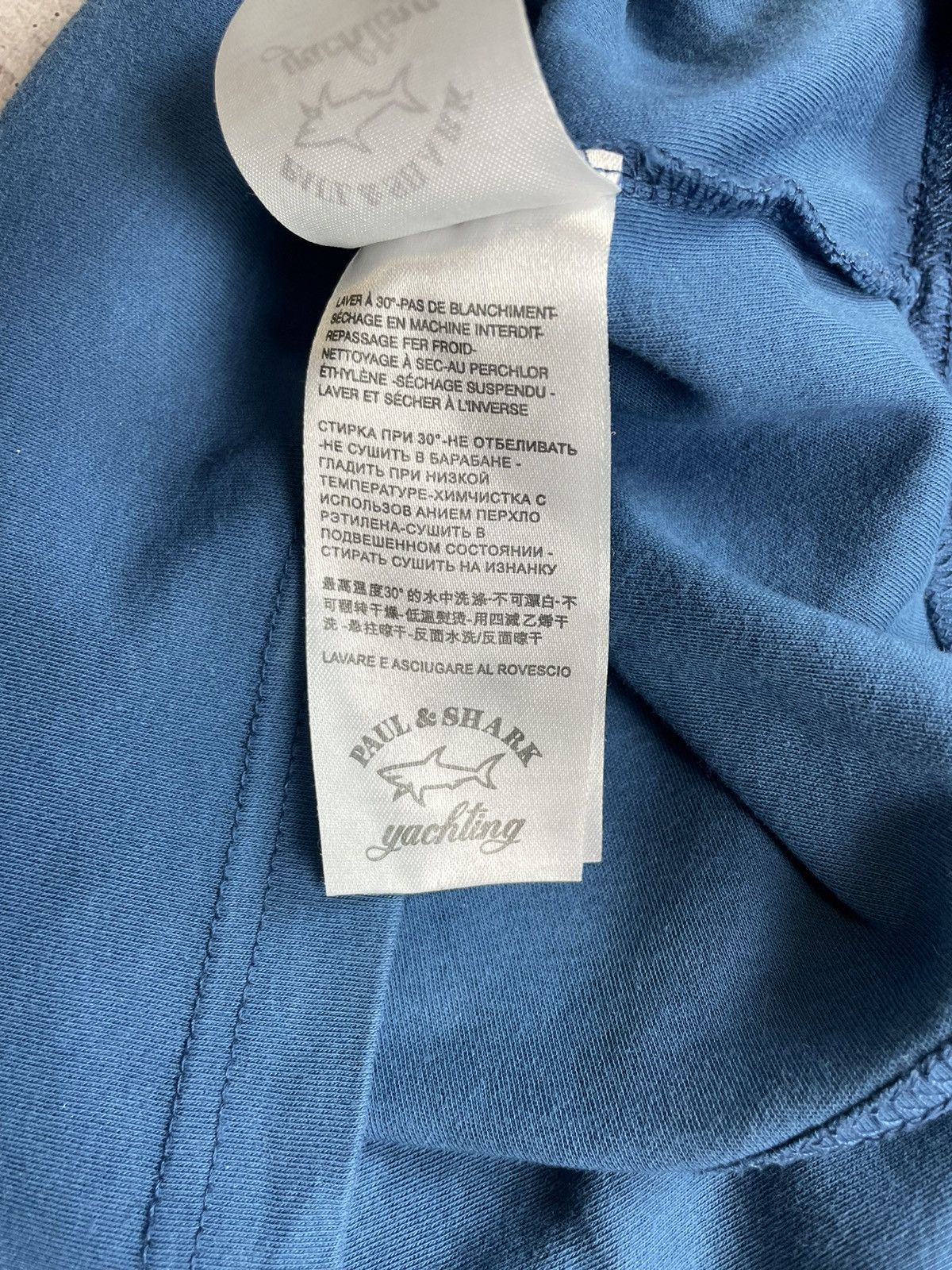 Paul & Shark Paul Shark Embroidered Shark Tshirt Size US M / EU 48-50 / 2 - 9 Thumbnail