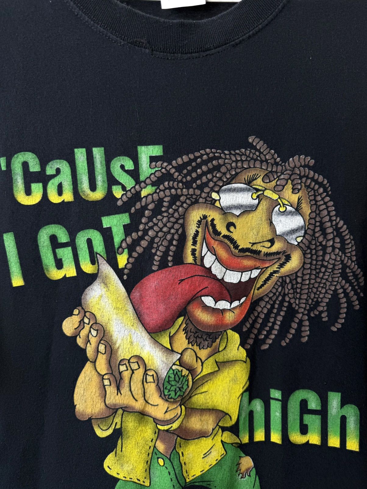 Rap Tees Vintage Rasta Bob Marley Rap T Shirt Weed Marijuana Jamaica Size US XL / EU 56 / 4 - 2 Thumbnail